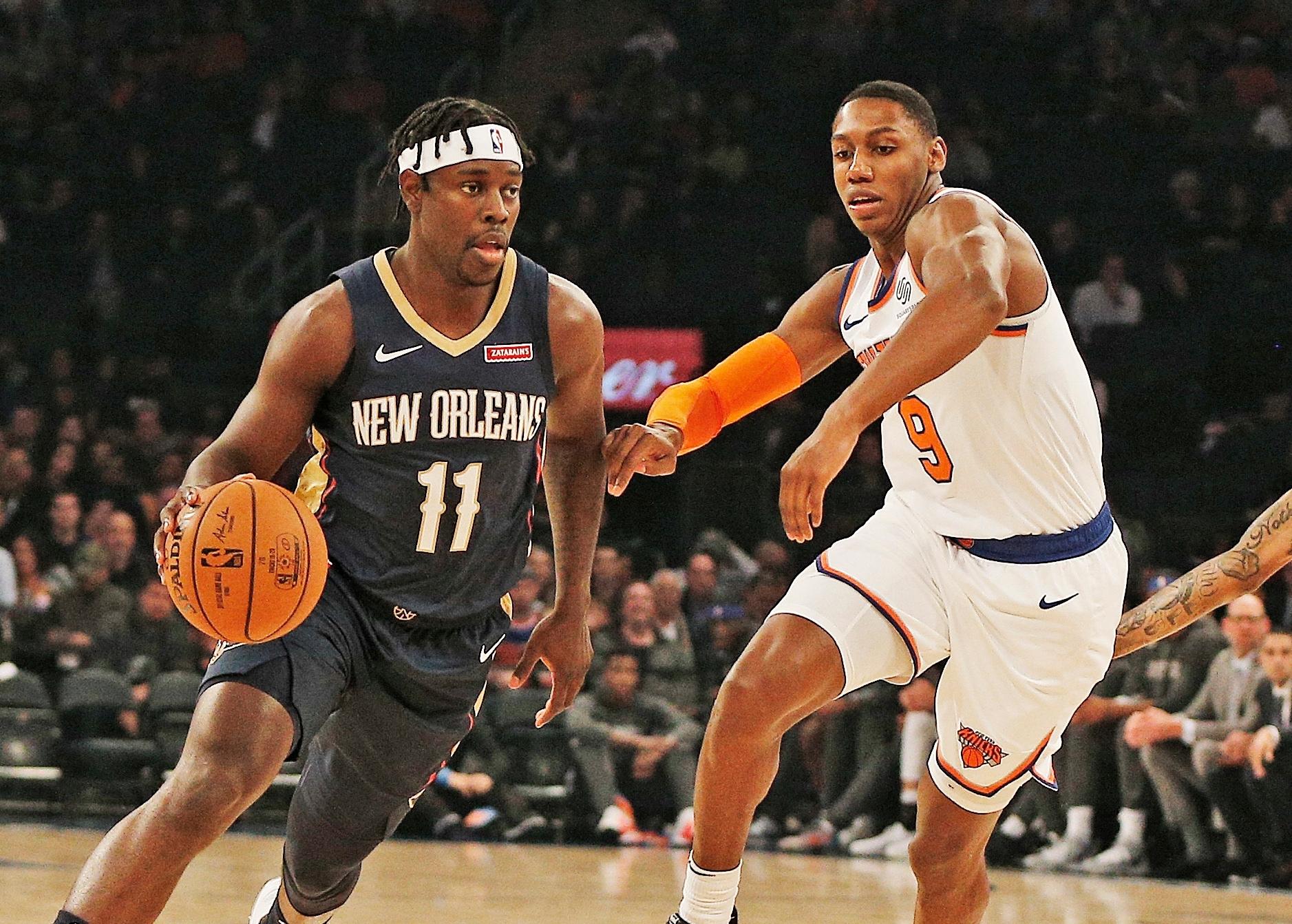 Knicks' starting point guard may be up in the air, but RJ Barrett is locked in at shooting guard