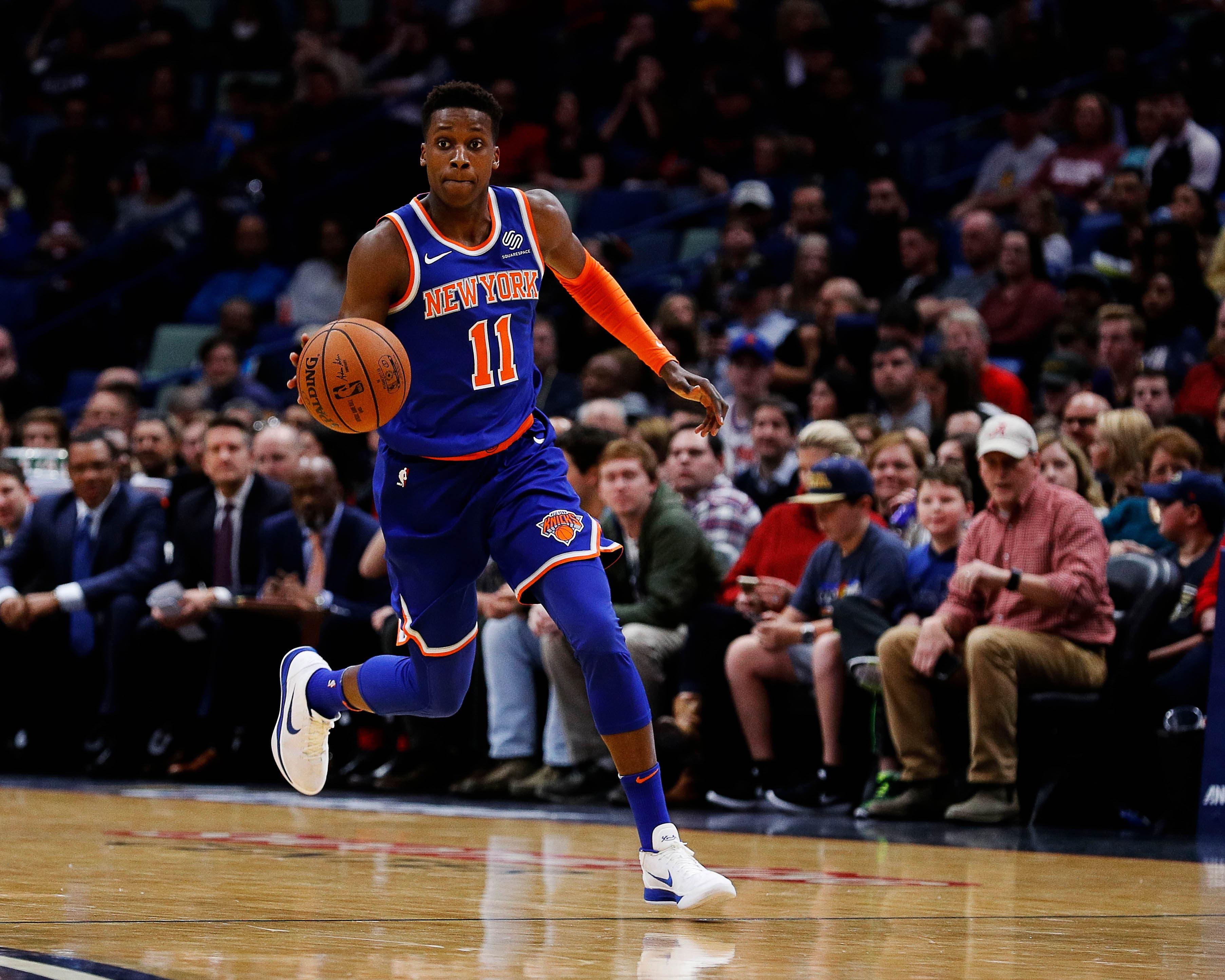 Frank Ntilikina (11) Mandatory Credit: Stephen Lew-USA TODAY Sports / Stephen Lew