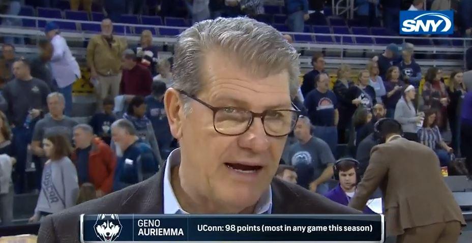 WATCH: Geno Auriemma pleased with UConn's offense in win over ECU