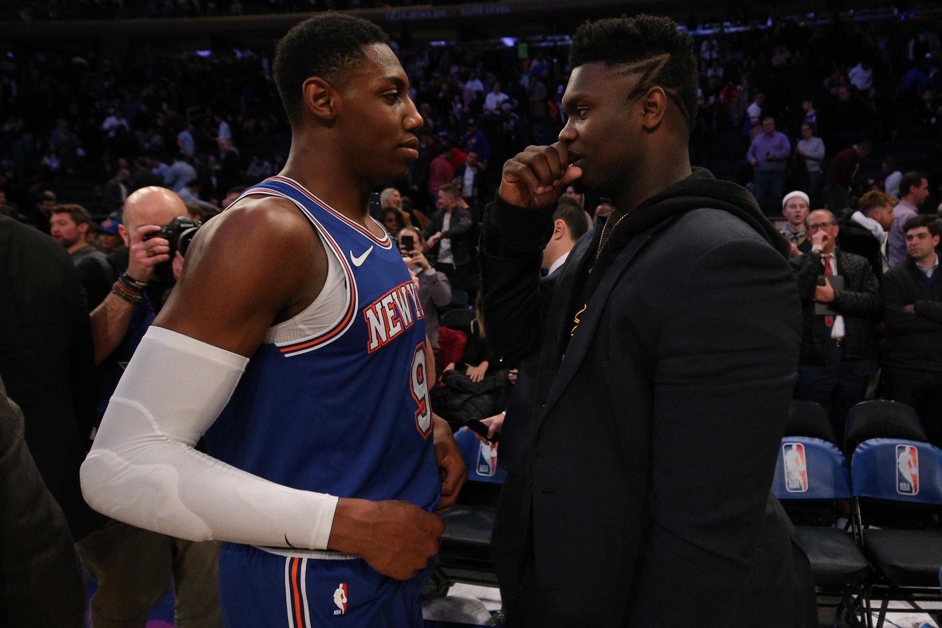 Zion Williamson praises play of former teammate RJ Barrett with Knicks: 'He's been doing great'