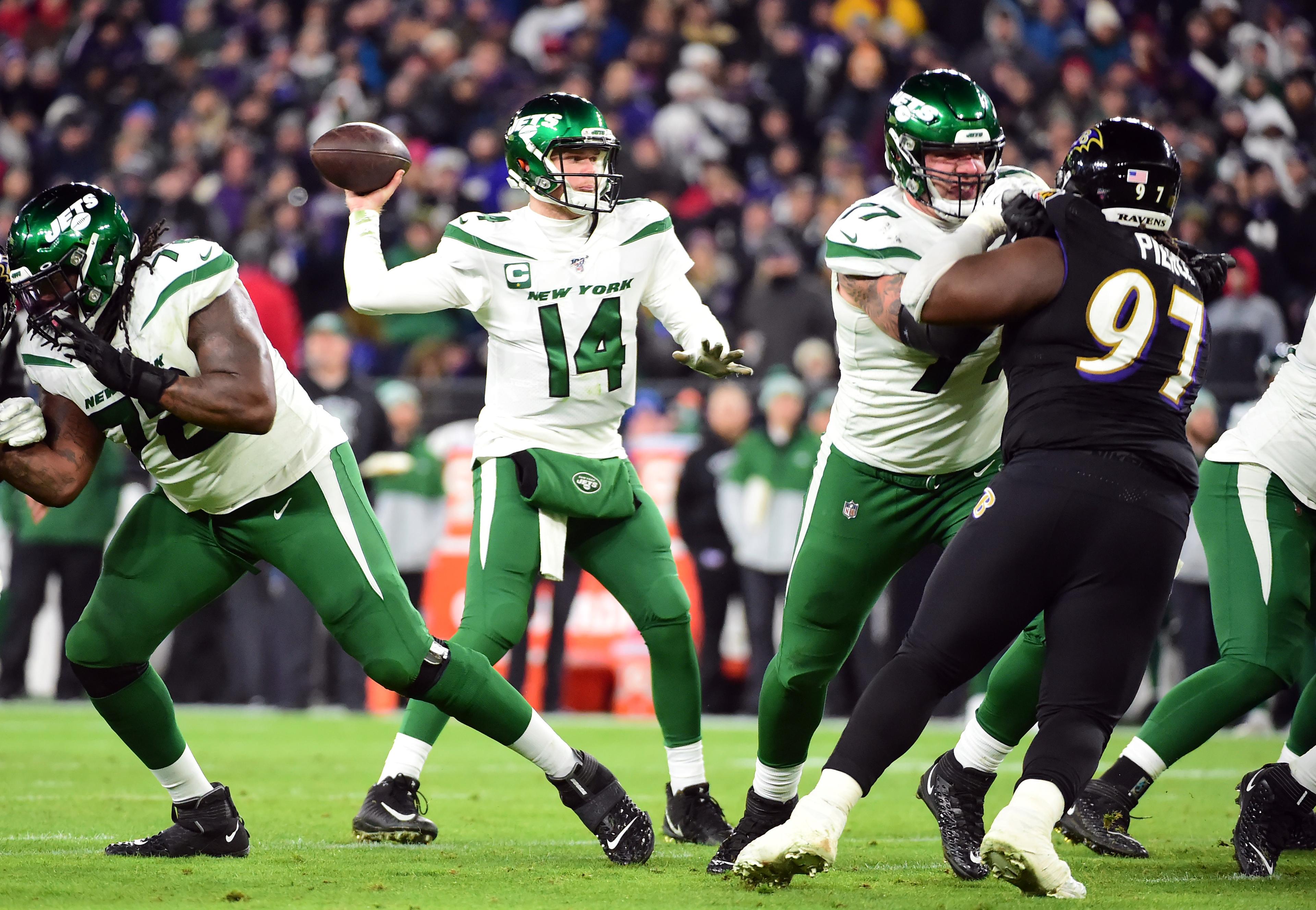 Jets Takeaways from Thursday's 42-21 loss to the Ravens, including an unfair fight against Lamar Jackson