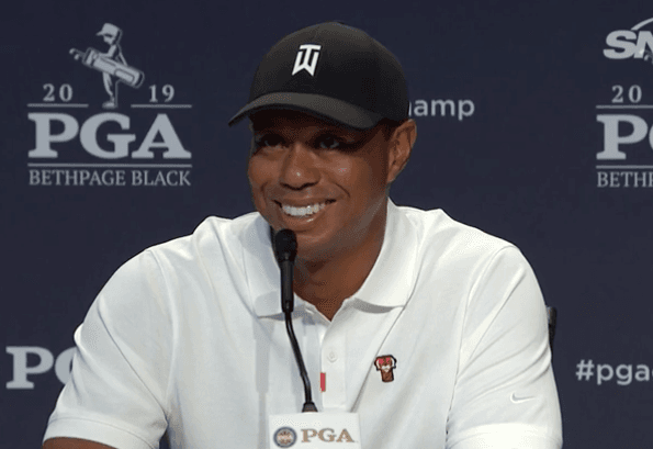 WATCH: Tiger Woods discusses New York vs. Los Angeles sports at PGA Championship