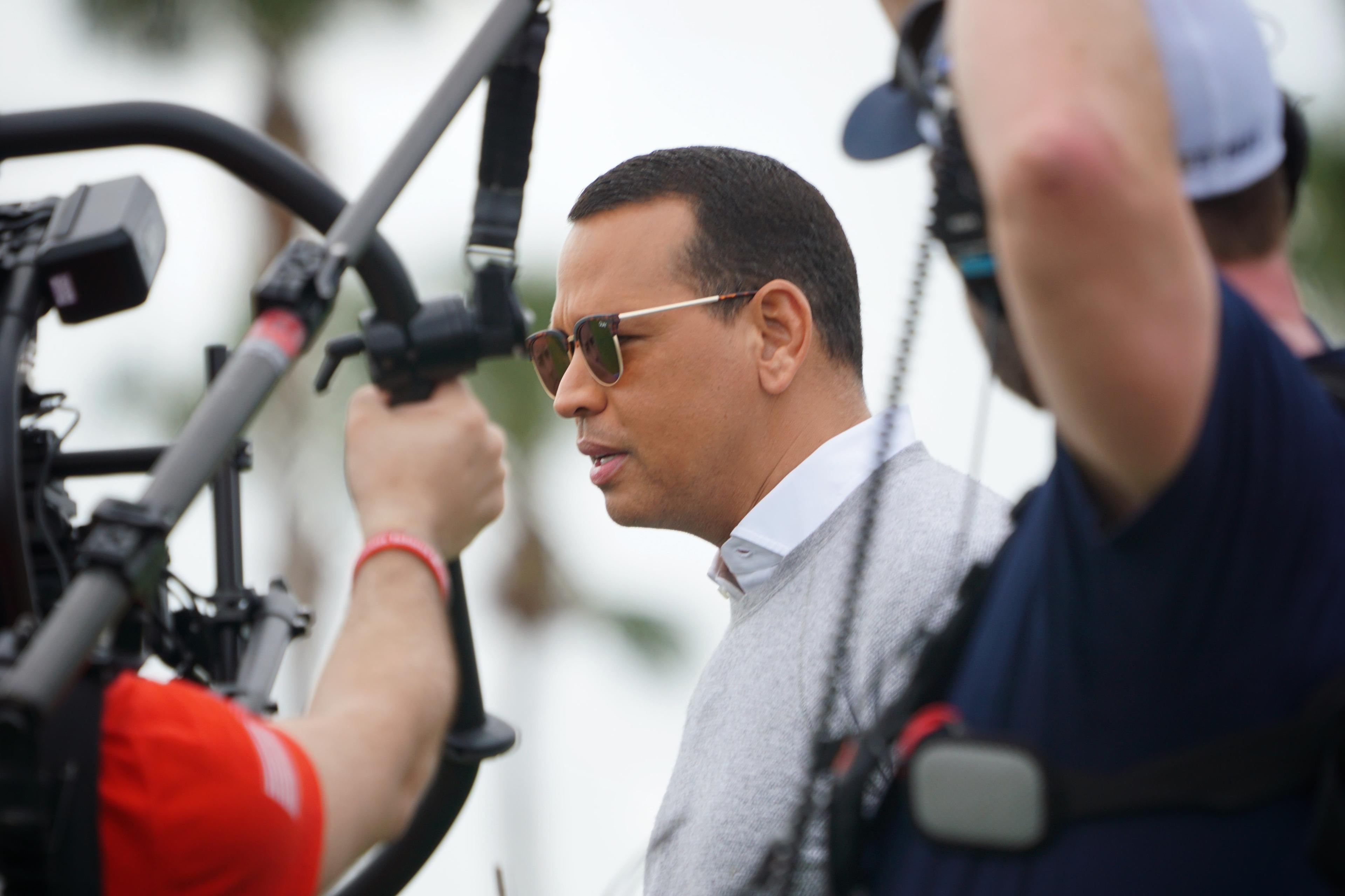 Alex Rodriguez at Mets spring training. / Matthew Cerrone/SNY