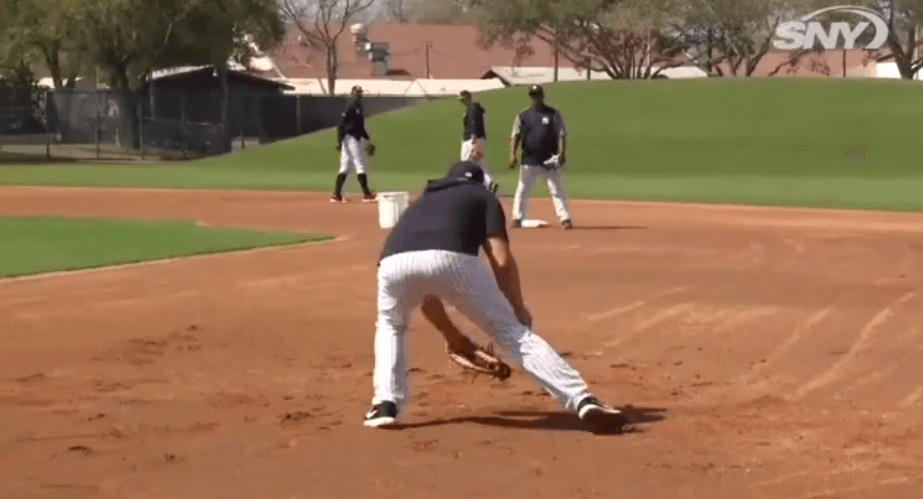 WATCH: Greg Bird proving Yankees' first-base battle with Luke Voit will be fun