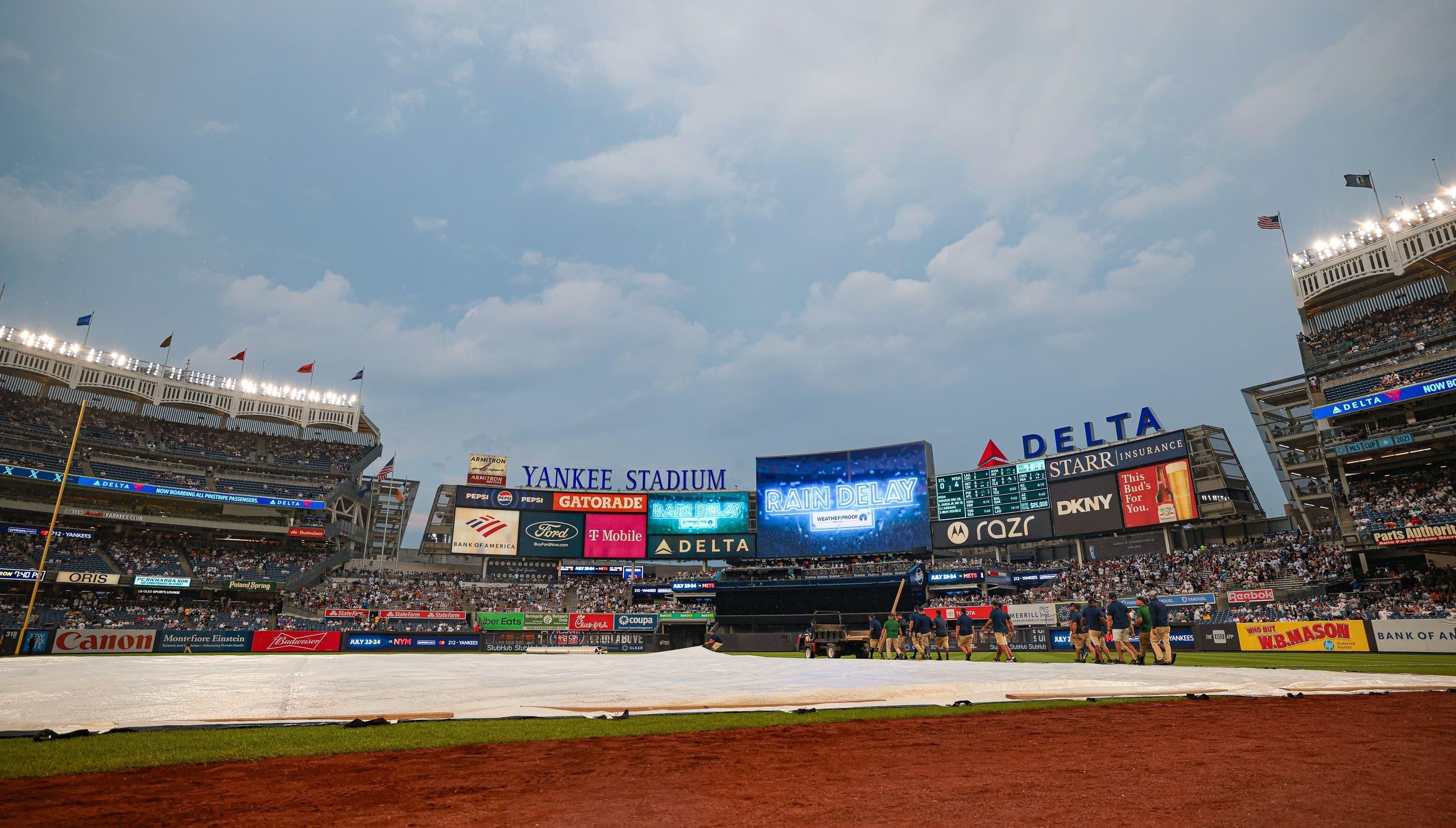 Friday's Yankees-Rangers game rescheduled, to be made up Saturday as doubleheader