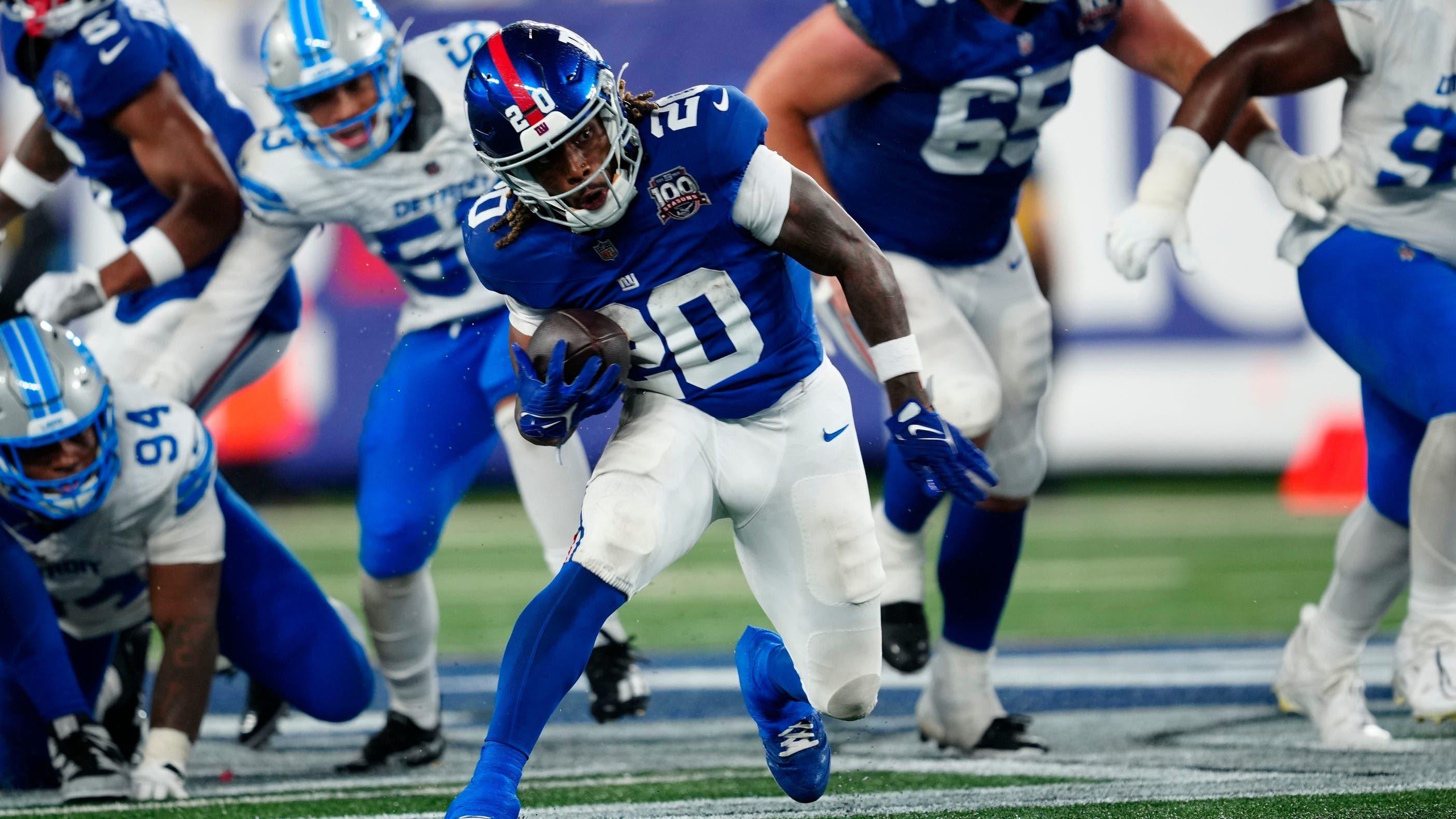 Giants’ Eric Gray shines in preseason win over Lions, growing more comfortable in Year 2