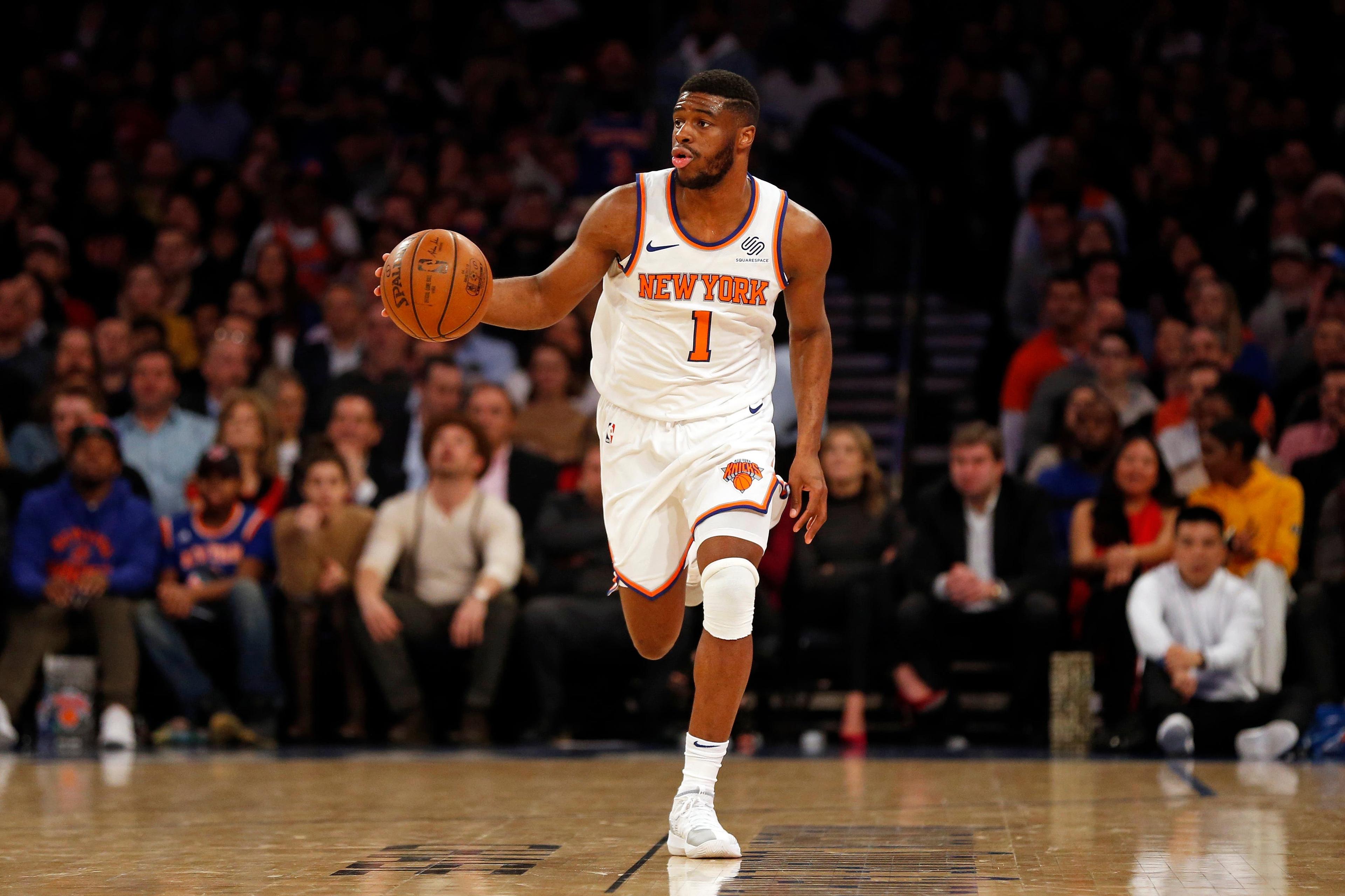 Knicks guard Emmanuel Mudiay / Adam Hunger/USA TODAY Sports