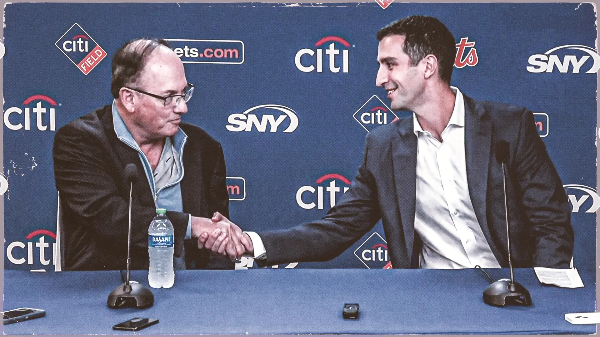 Steve Cohen and David Stearns / USA TODAY Sports/SNY Treated Image