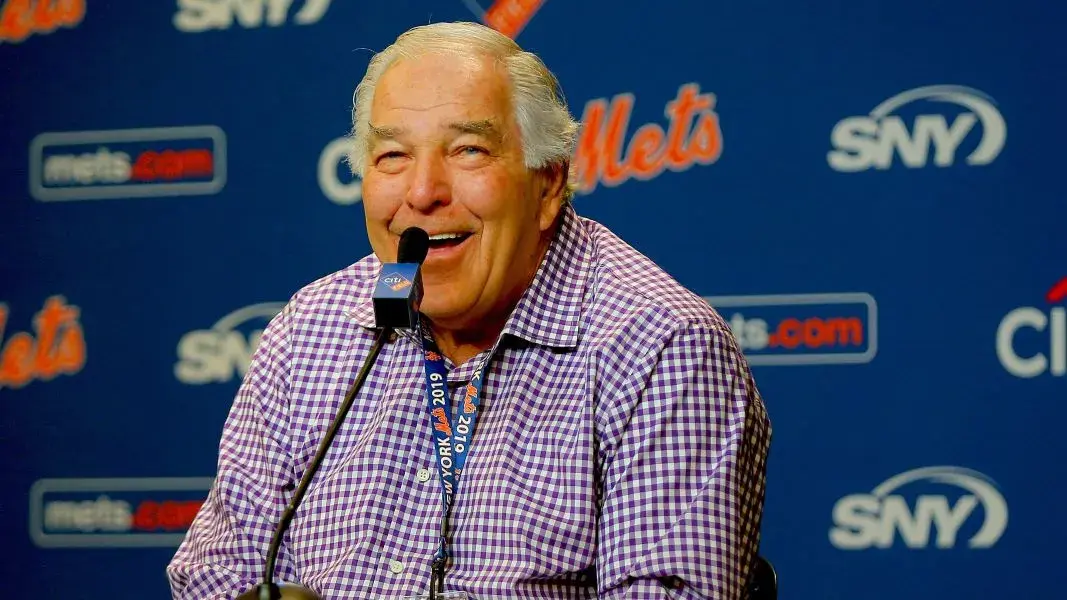 Former New York Mets first baseman Ed Kranepool addresses the media at a press conference announcing that a kidney match has been found for his transplant prior to the game between the New York Mets and the Philadelphia Phillies at Citi Field. / Andy Marlin-Imagn Images