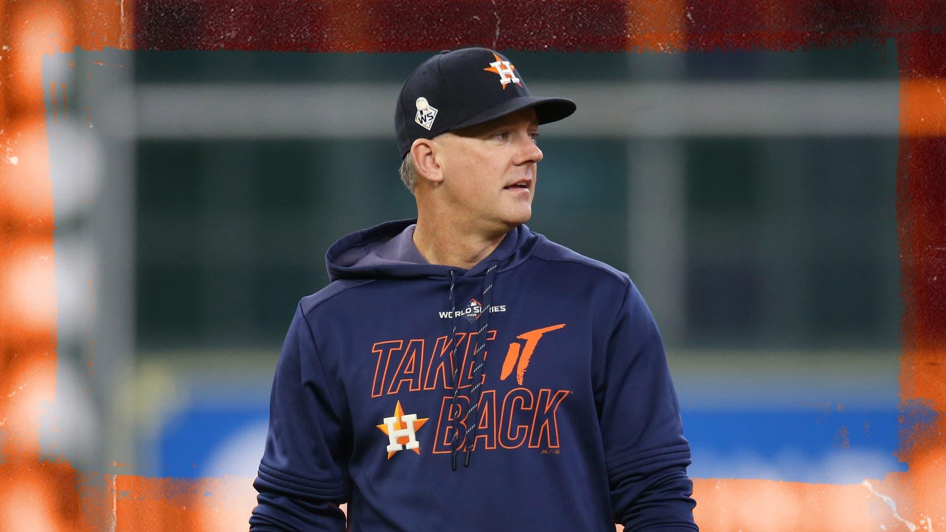 Now-fired Astros manager AJ Hinch / Treated Image by SNY