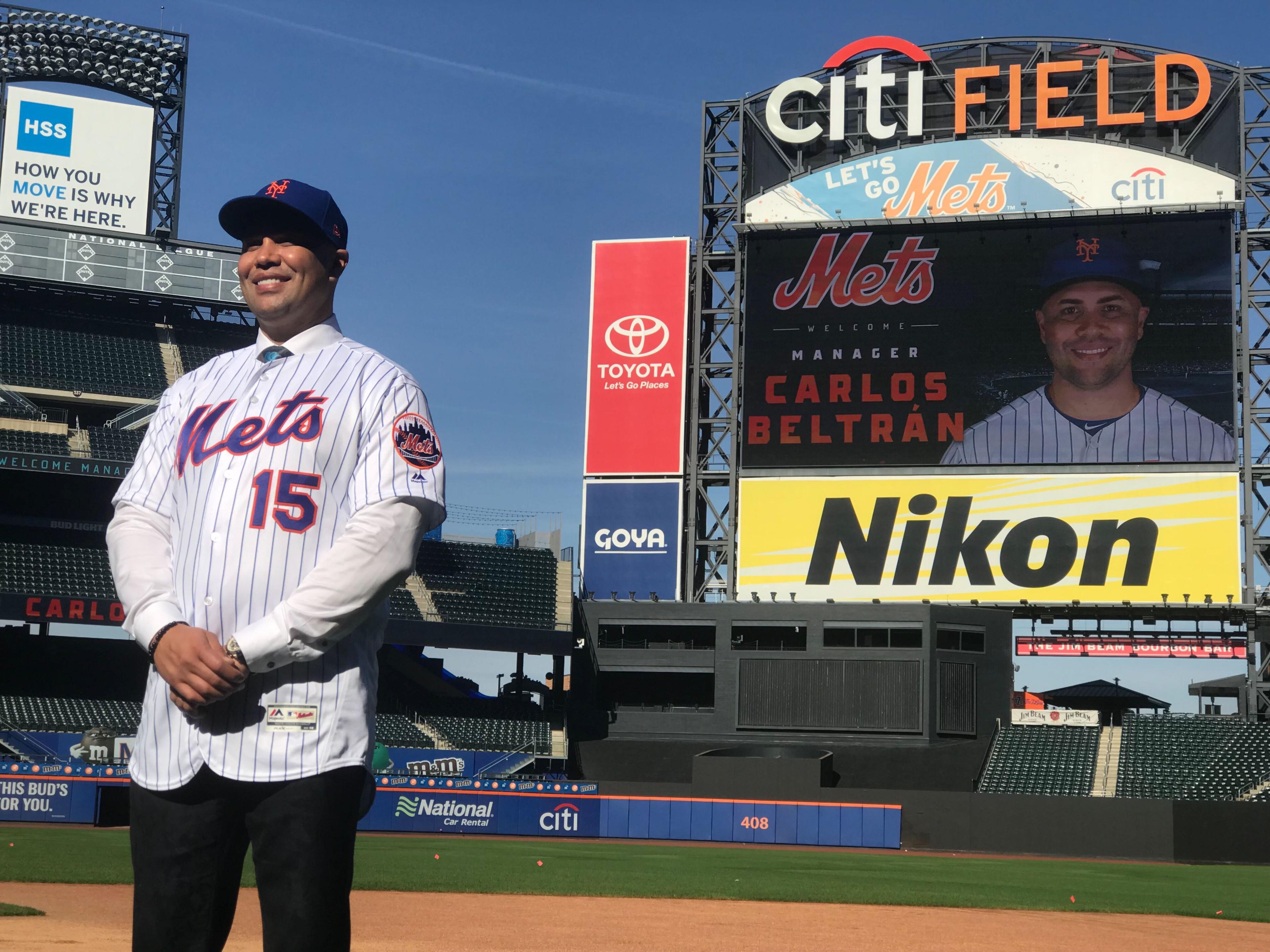 The Mets introduce Carlos Beltran as their 22nd manager.