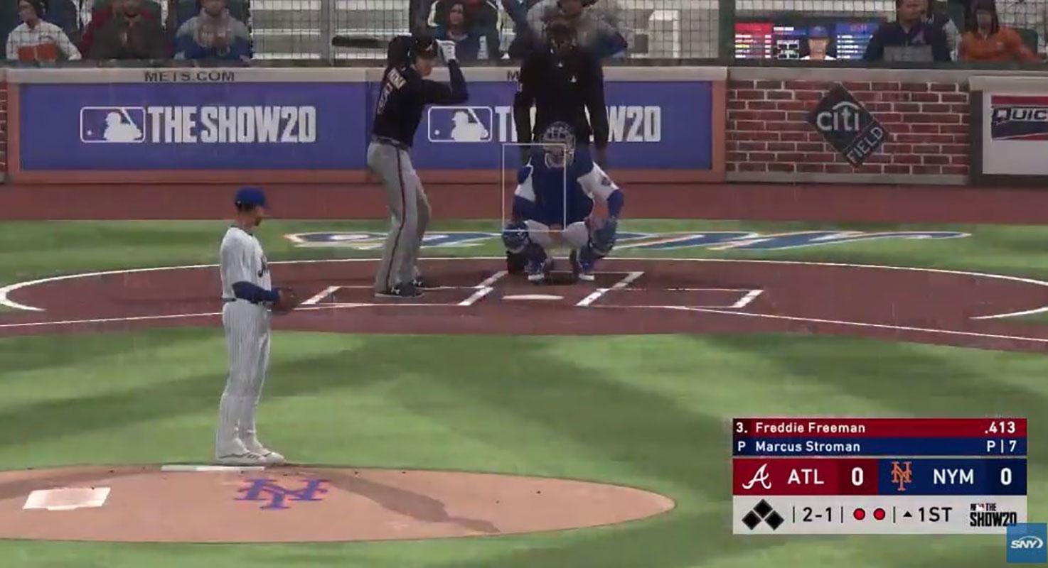 WATCH: Mets vs. Braves on MLB The Show 20