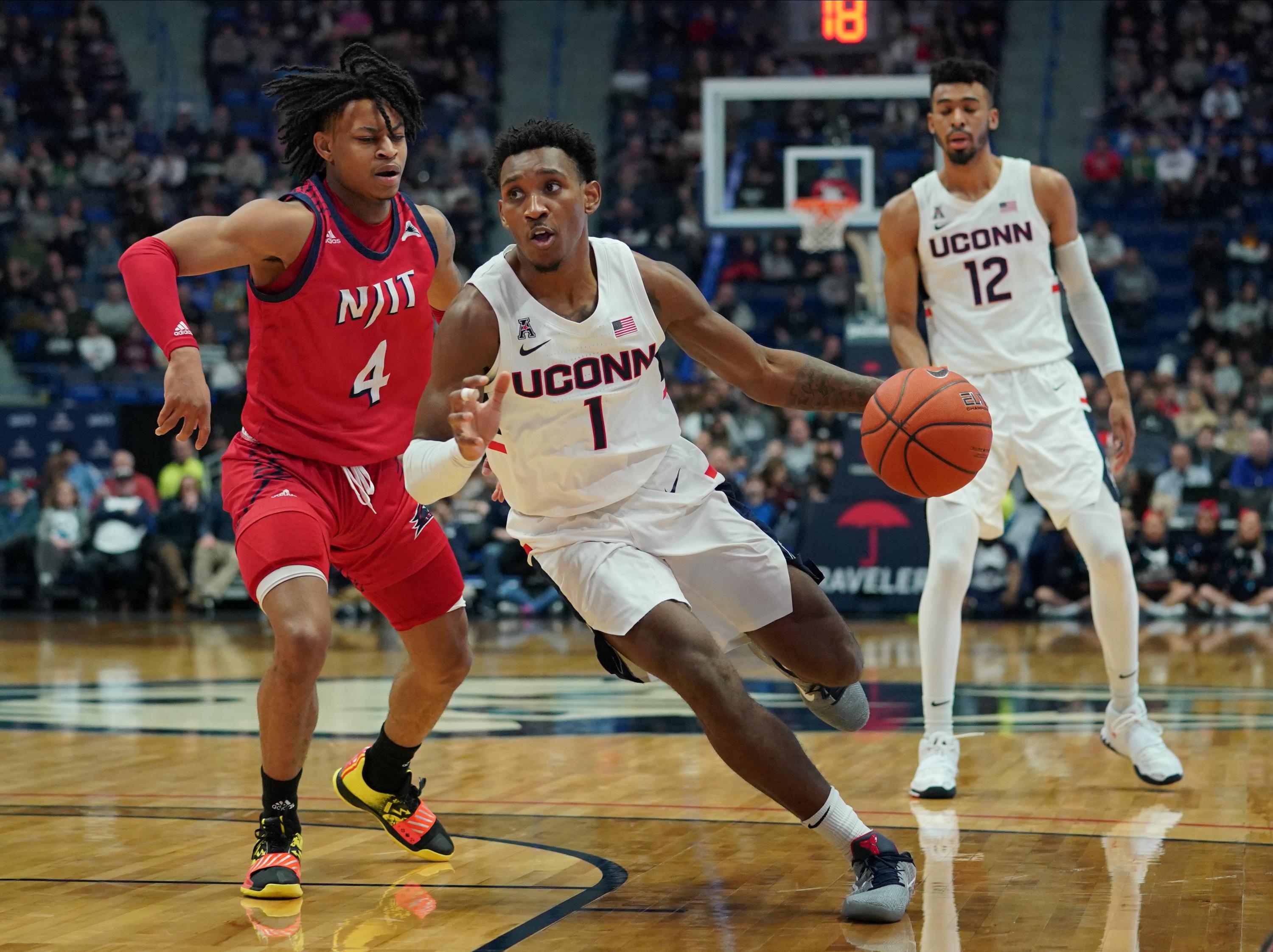 WATCH: UConn's Christian Vital, Dan Hurley discuss Sunday's 69-47 win over NJIT