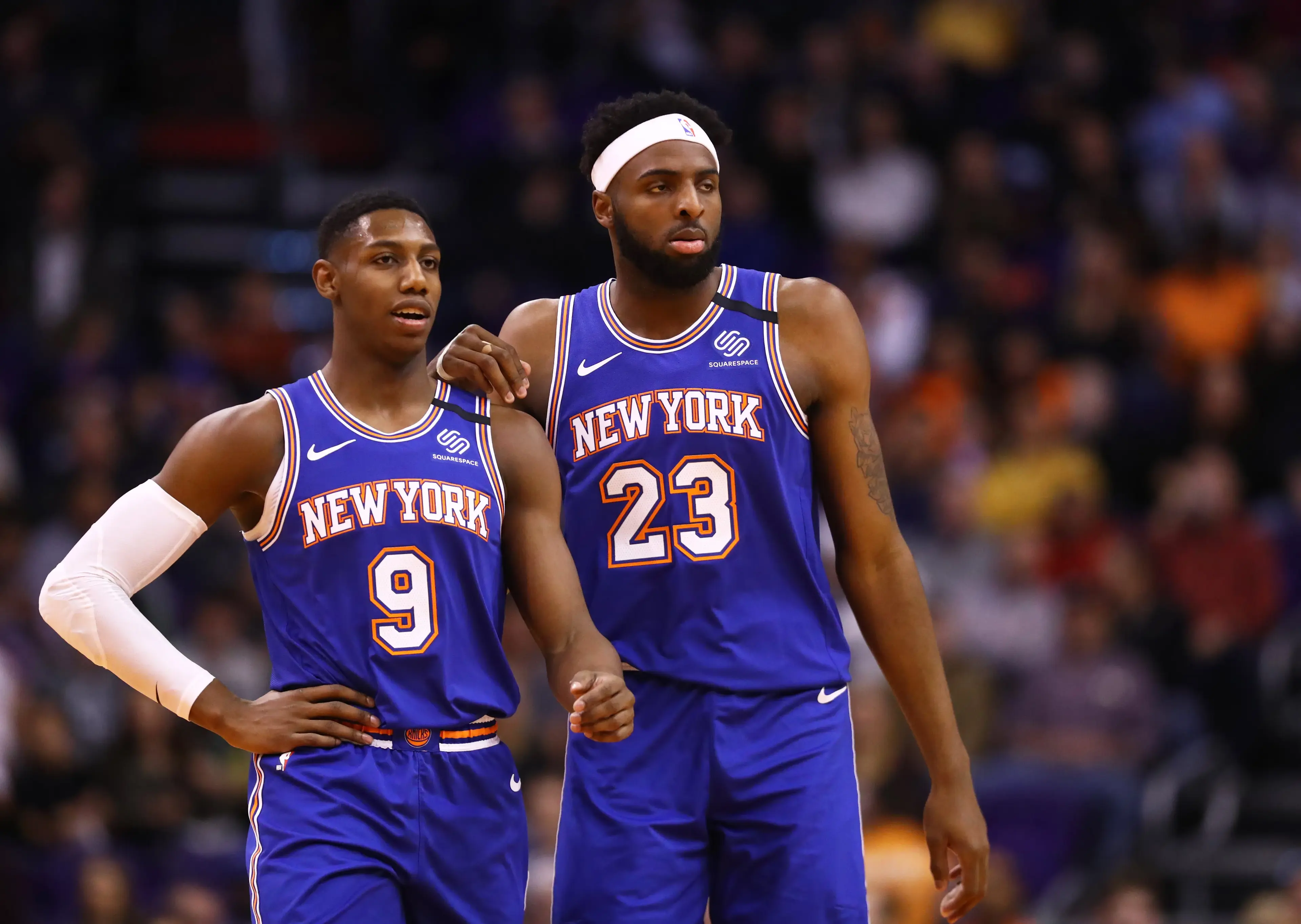 RJ Barrett and Mitchell Robinson / USA Today