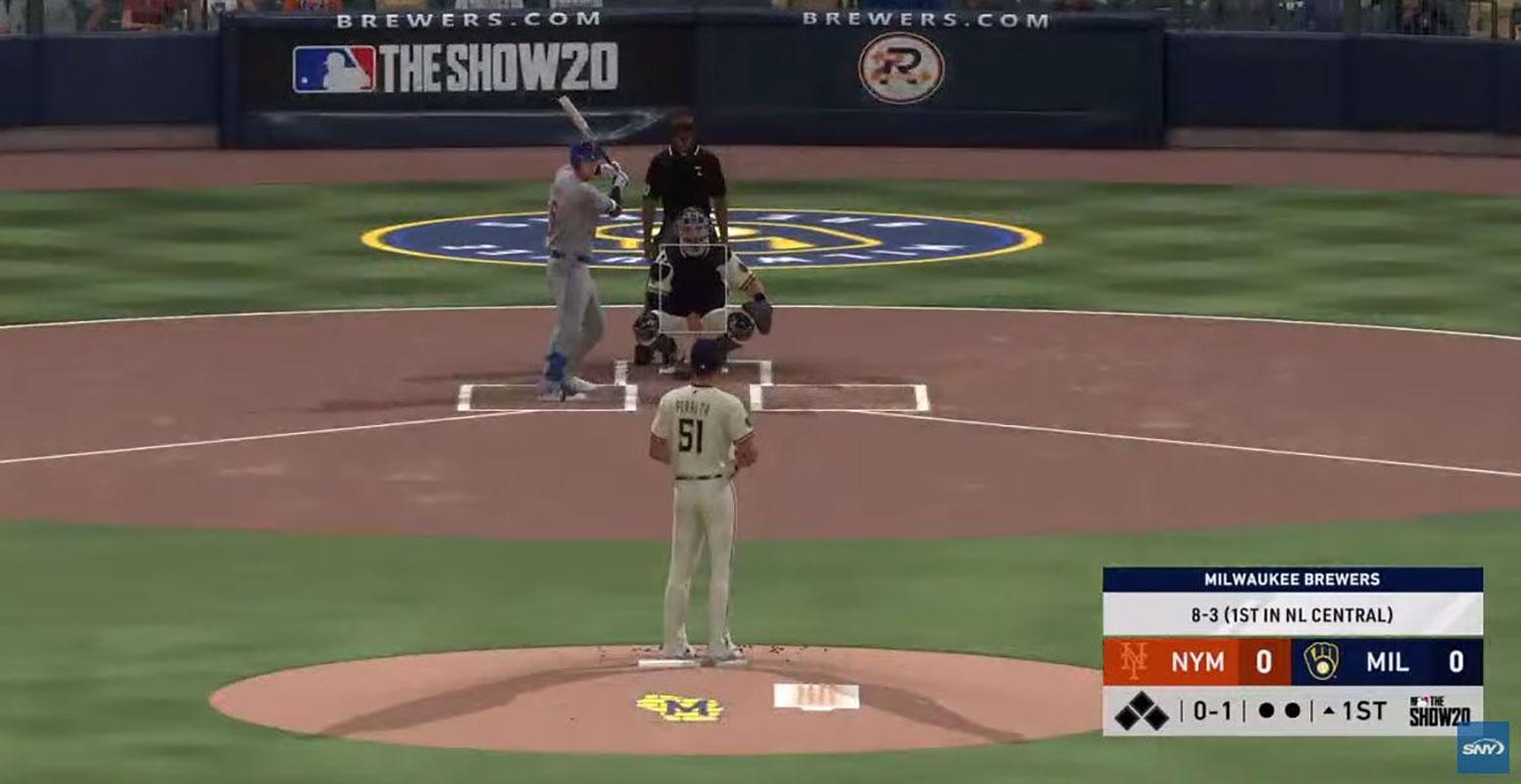 WATCH: Mets at Brewers on MLB The Show