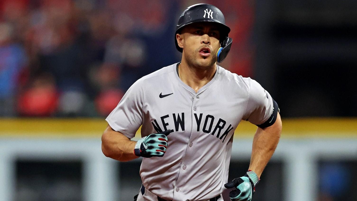 Yankees' Giancarlo Stanton wins 2024 ALCS MVP after hitting four home runs against Guardians