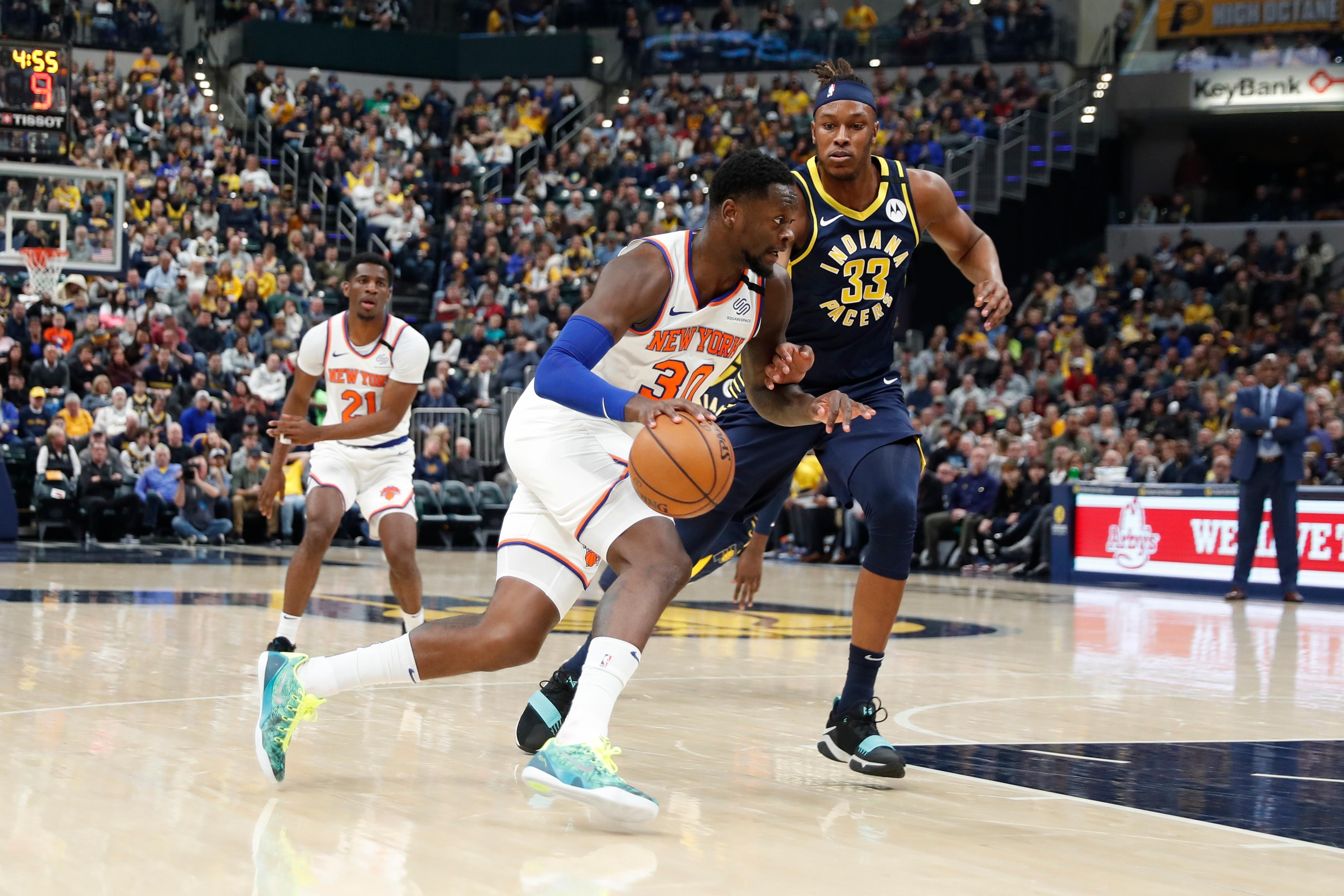 Knicks Takeaways from Saturday's 92-85 win over the Pacers, including a strong defensive effort