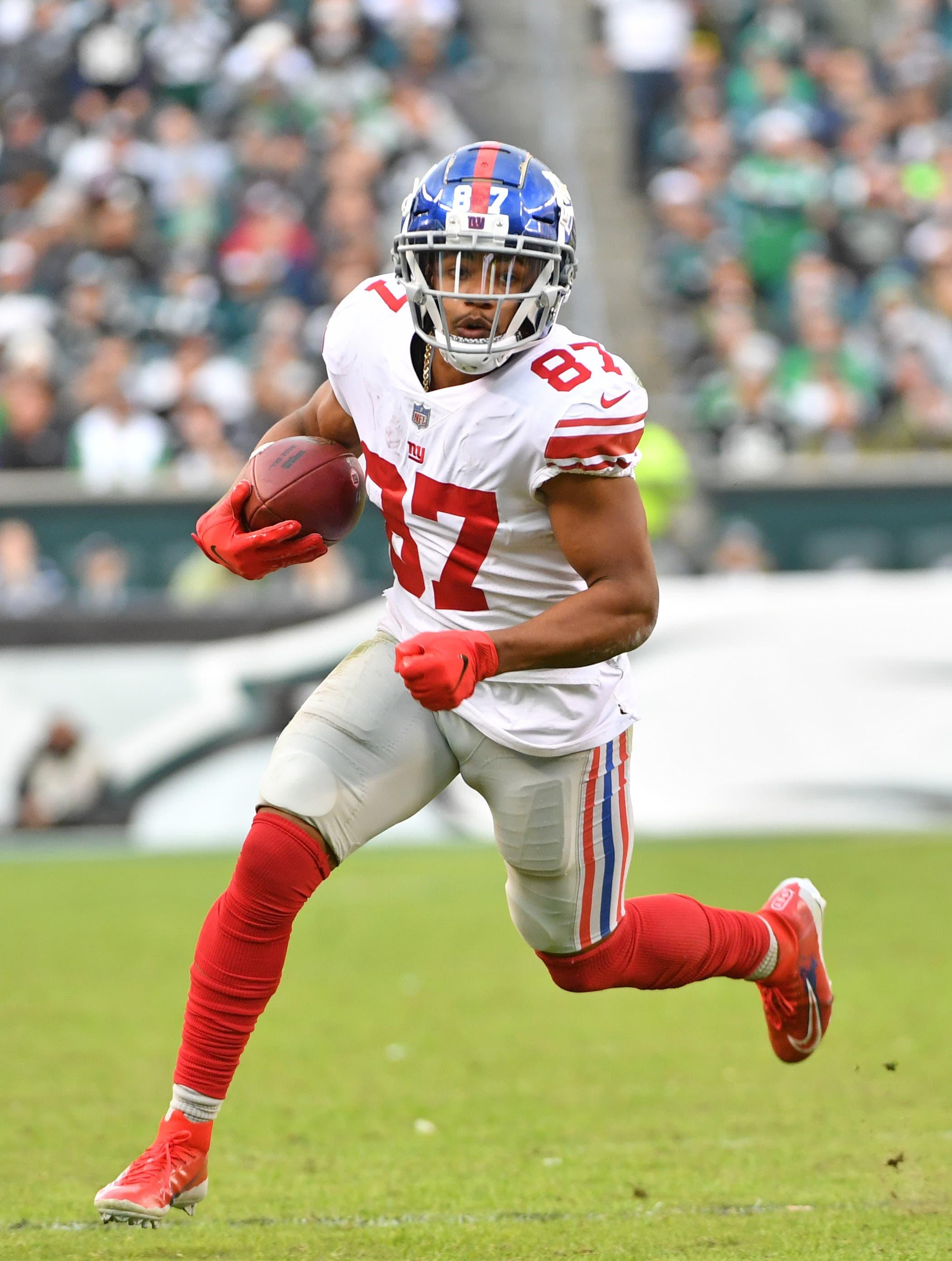 New York Giants wide receiver Sterling Shepard against the Philadelphia Eagles during the fourth quarter at Lincoln Financial Field. / Eric Hartline/USA TODAY Sports