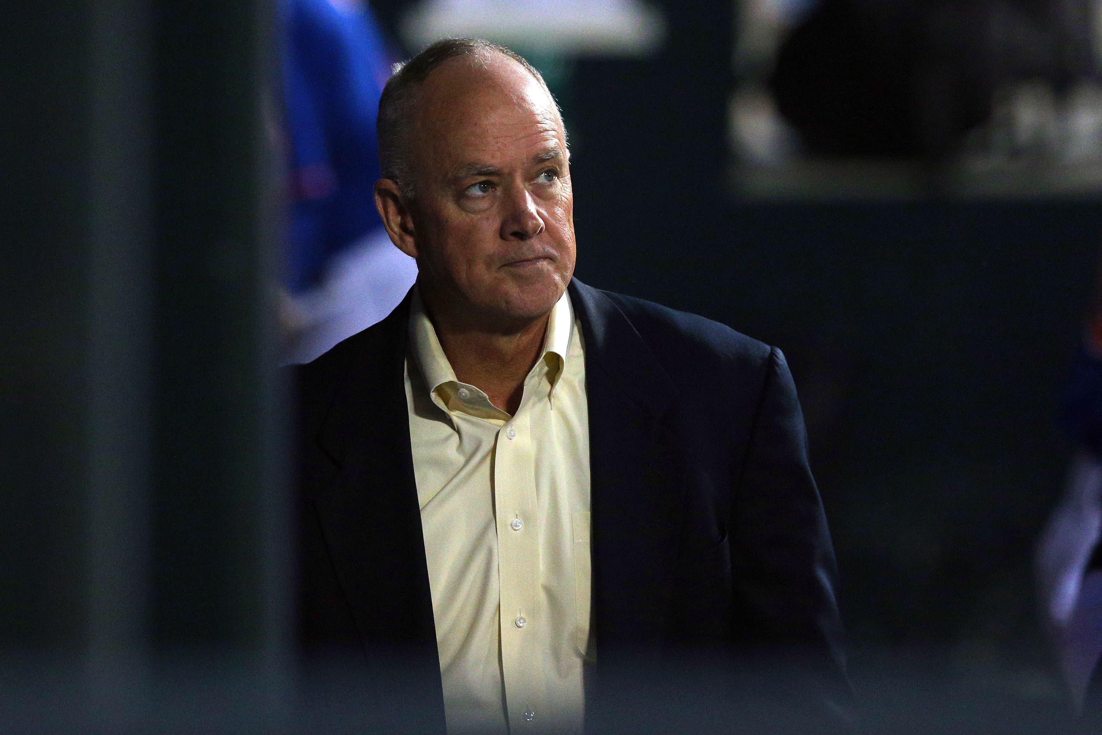 Sep 26, 2014; Alderson in the dugout before a game at Citi Field. Credit: Penner-USA TODAY Sportsundefined