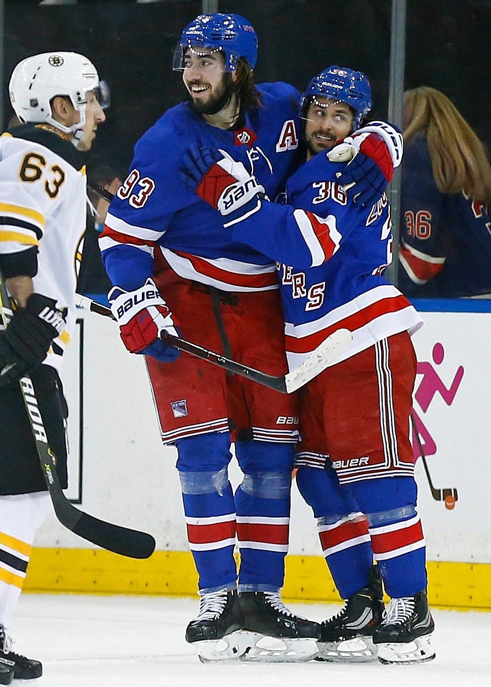 Rangers erase two-goal deficit in third, top Bruins 4-3 in shootout