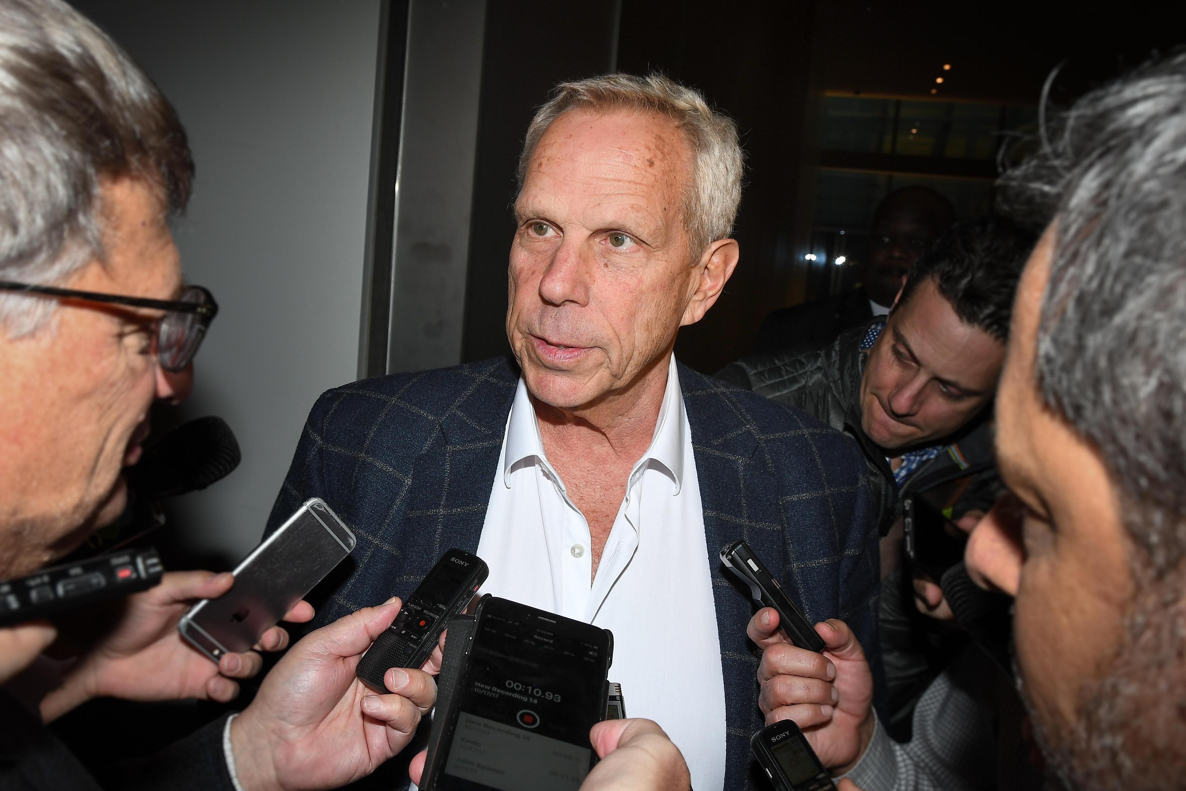 Giants executive VP Steve Tisch says he and owner John Mara made Monday's front office decisions jointly