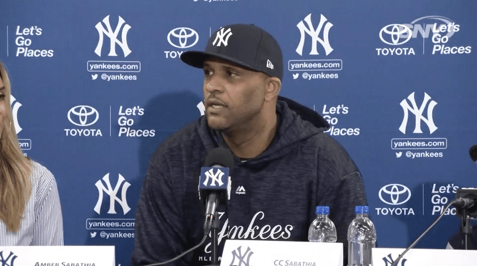 CC Sabathia thanks Yankees 'for believing in me in 2008'