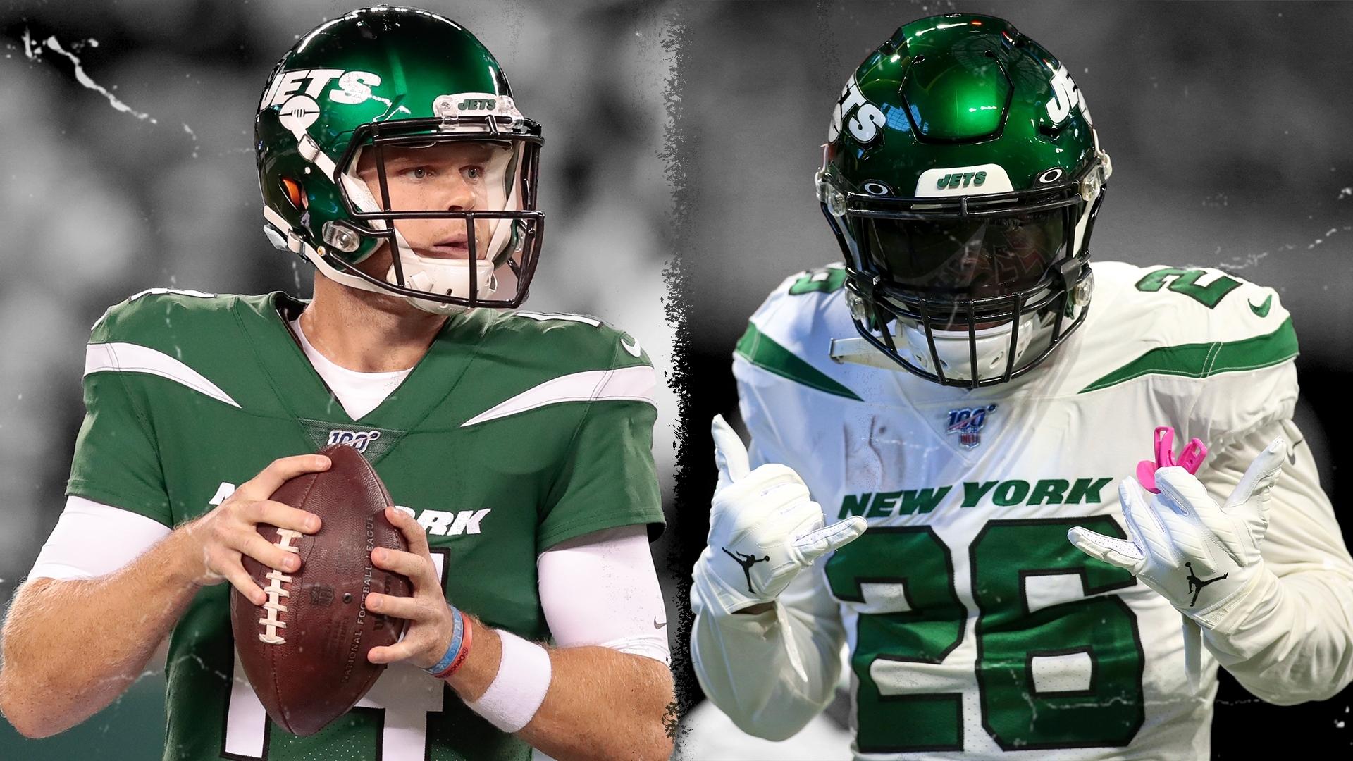 Sam Darnold and Le'Veon Bell