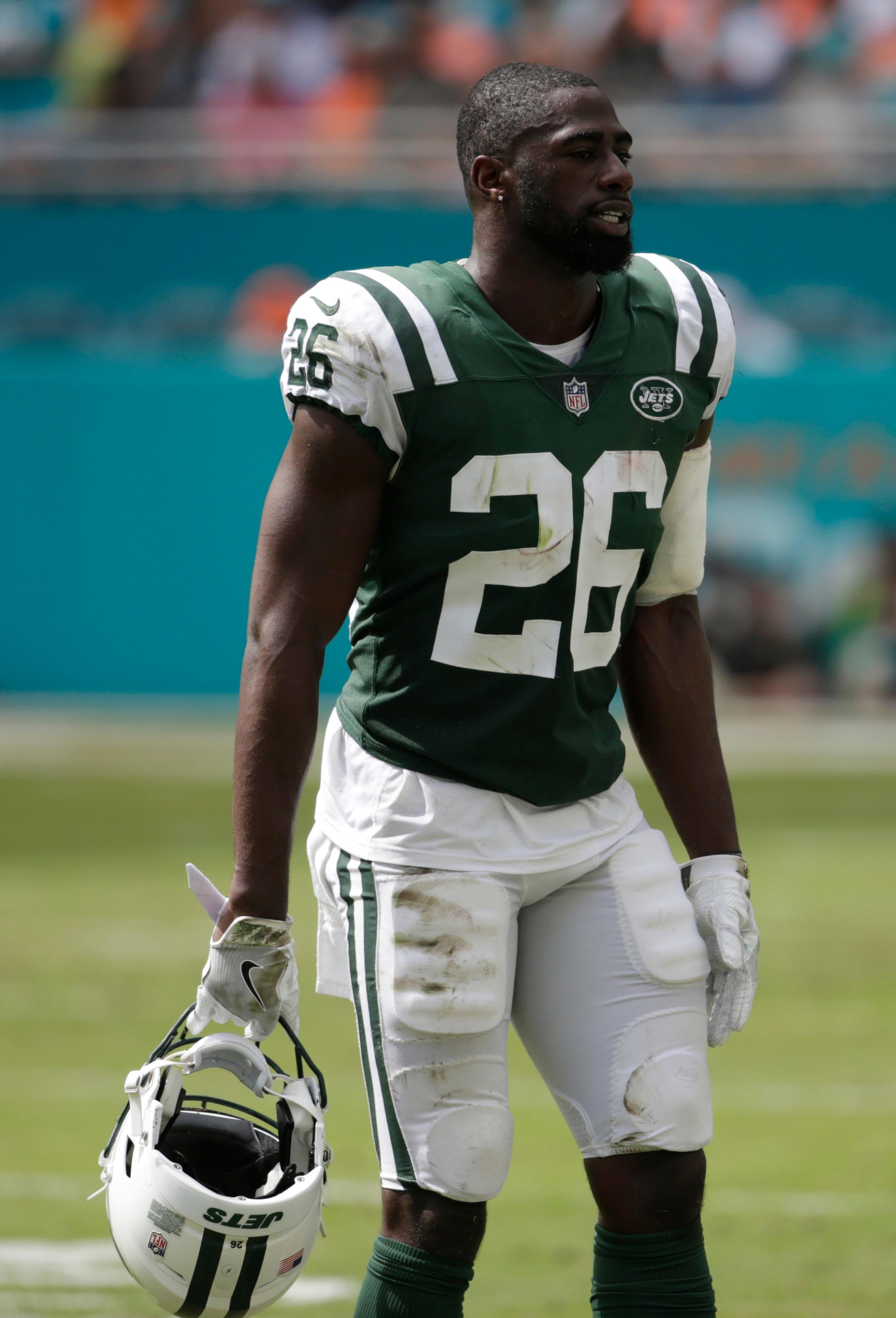 Marcus Maye during the Jets' game against the Dolphins. 