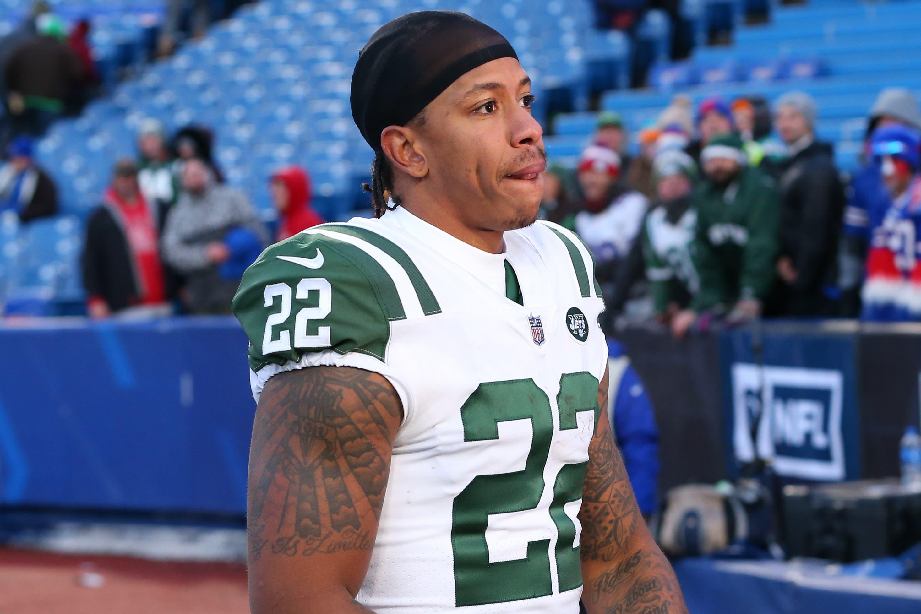 Dec 9, 2018; Orchard Park, NY, USA; New York Jets cornerback Trumaine Johnson (22) walks off the field following the game against the Buffalo Bills at New Era Field. Mandatory Credit: Rich Barnes-USA TODAY Sports / Rich Barnes