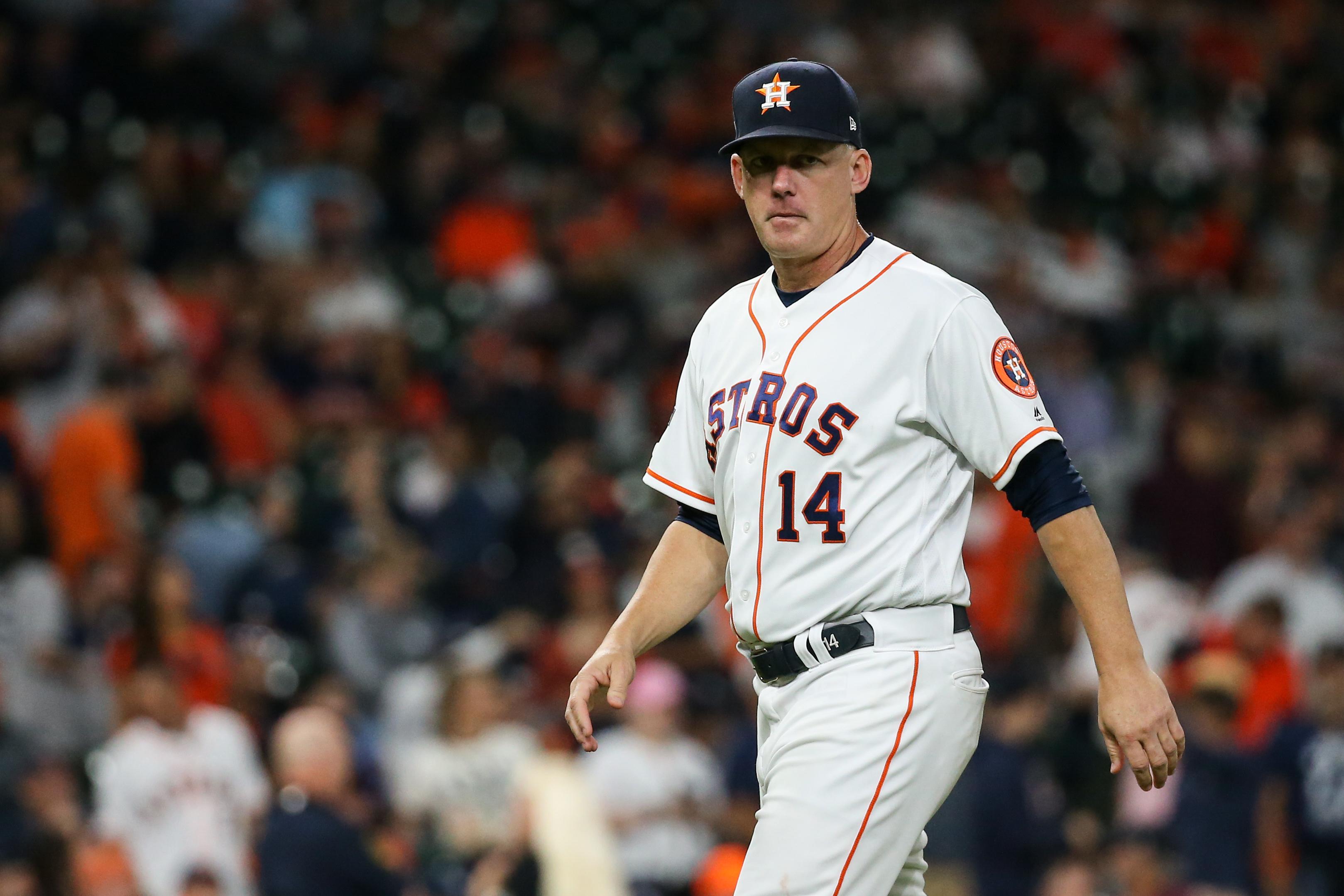 Astros' A.J. Hinch, Jeff Luhnow fired after being suspended one season by MLB for sign-stealing scheme