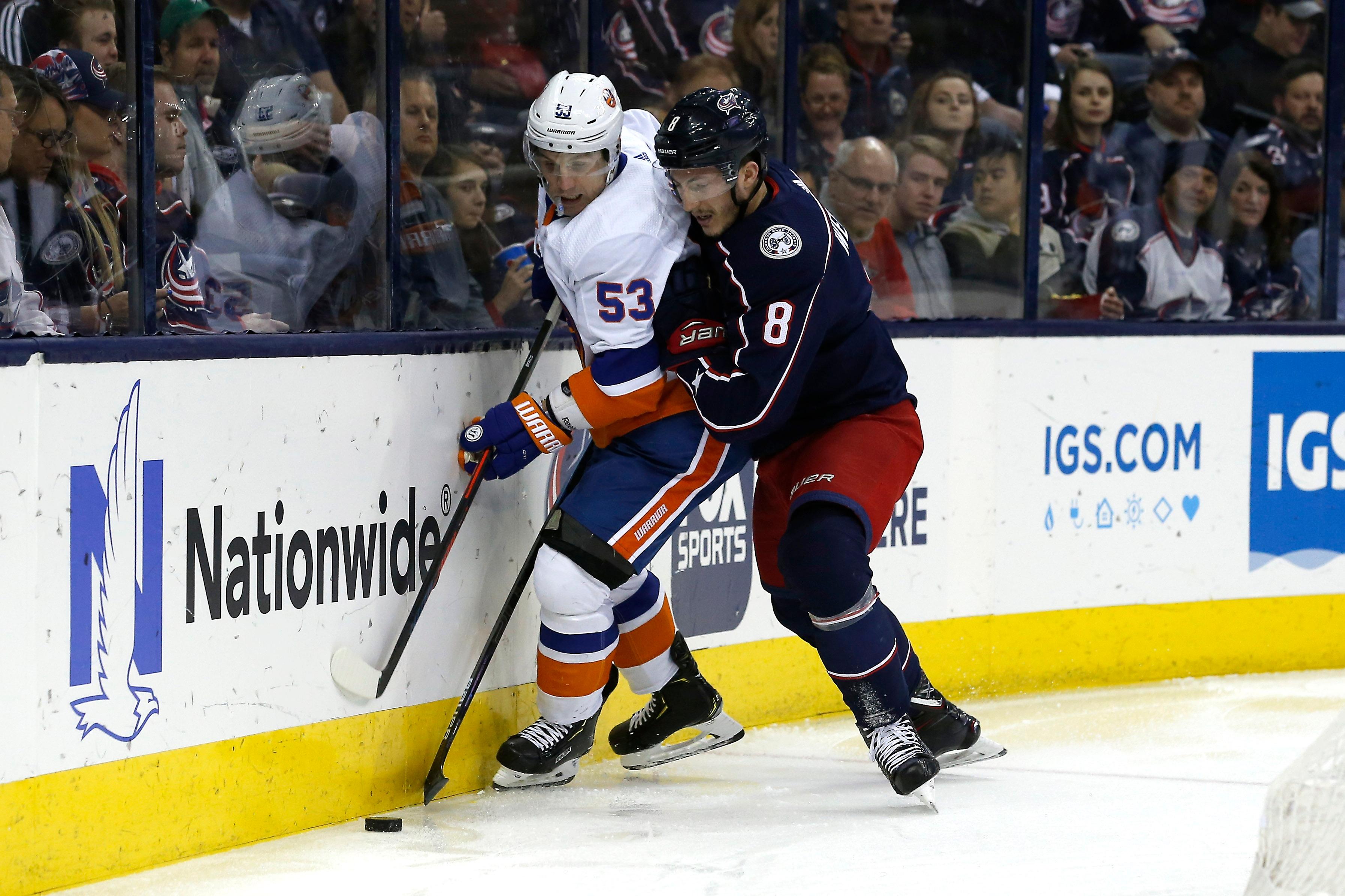 Islanders get shutout by Blue Jackets on the road, 4-0