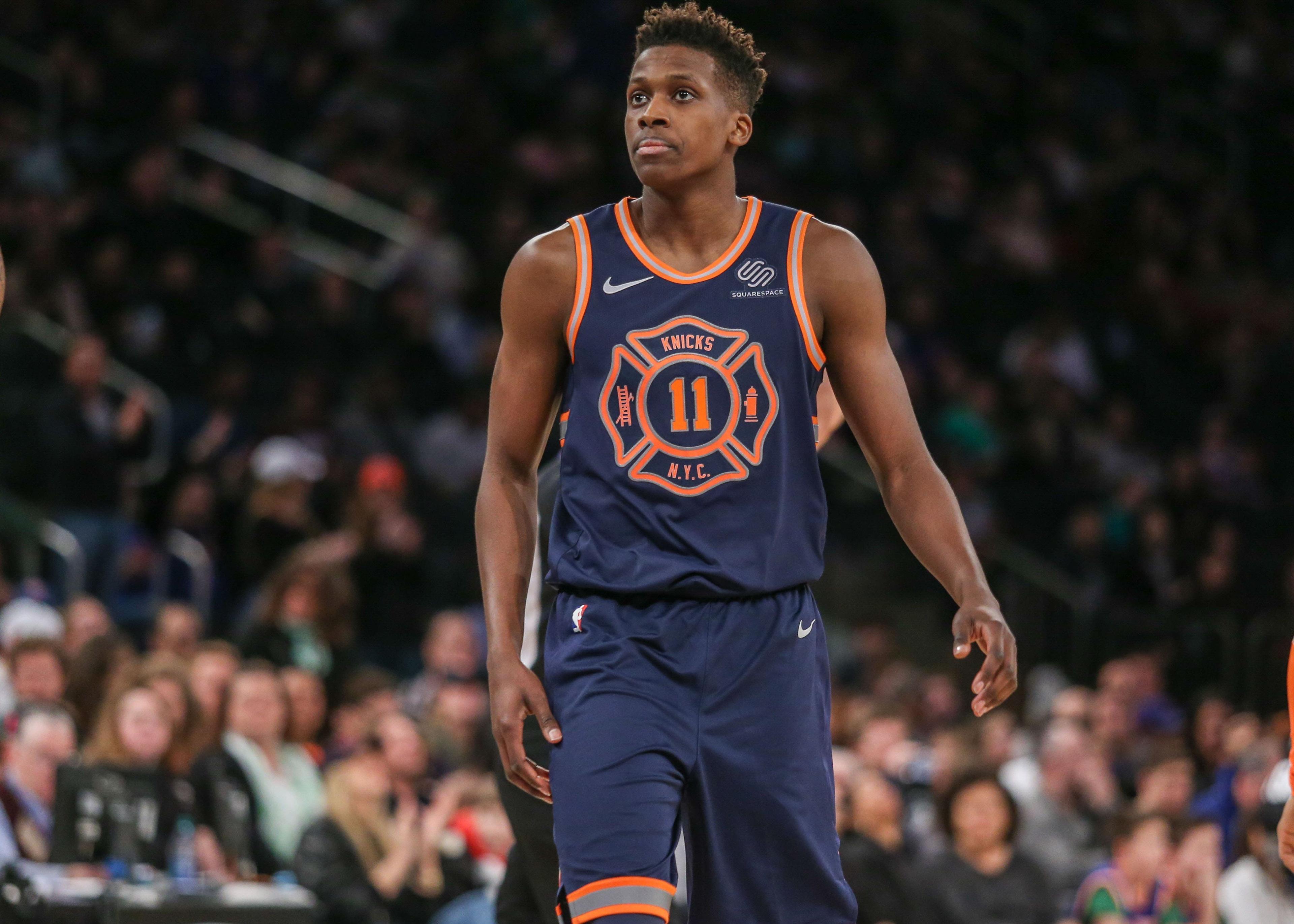 New York Knicks guard Frank Ntilikina / Wendell Cruz/USA TODAY Sports