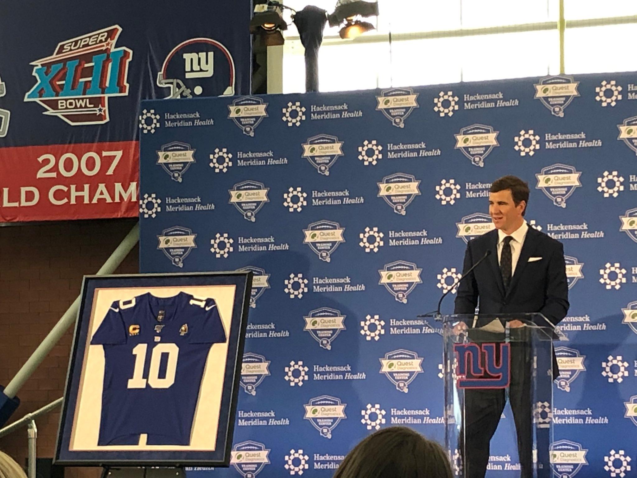 Giants legend Eli Manning sends special message to workers at New York-Presbyterian