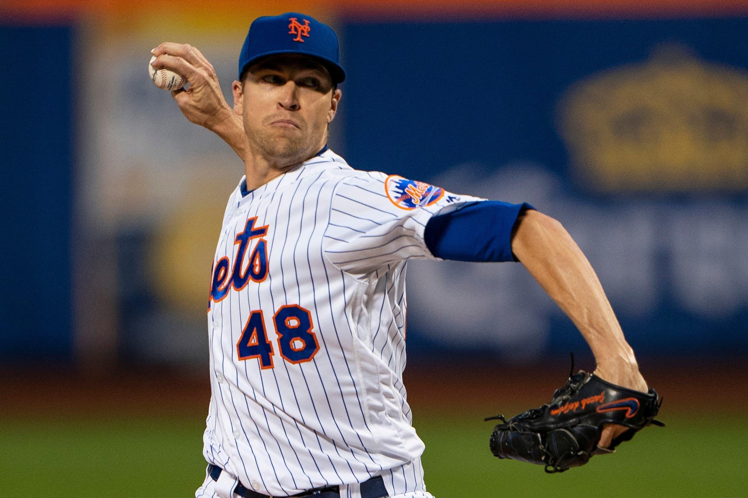 Sep 9, 2019; New York City, NY, USA; New York Mets pitcher Jacob deGrom (48) delivers a pitch during the first inning against the Arizona Diamondbacks at Citi Field. Mandatory Credit: Gregory J. Fisher-USA TODAY Sports / Gregory Fisher