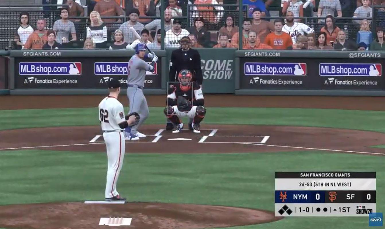 WATCH: Mets visit Giants on MLB The Show