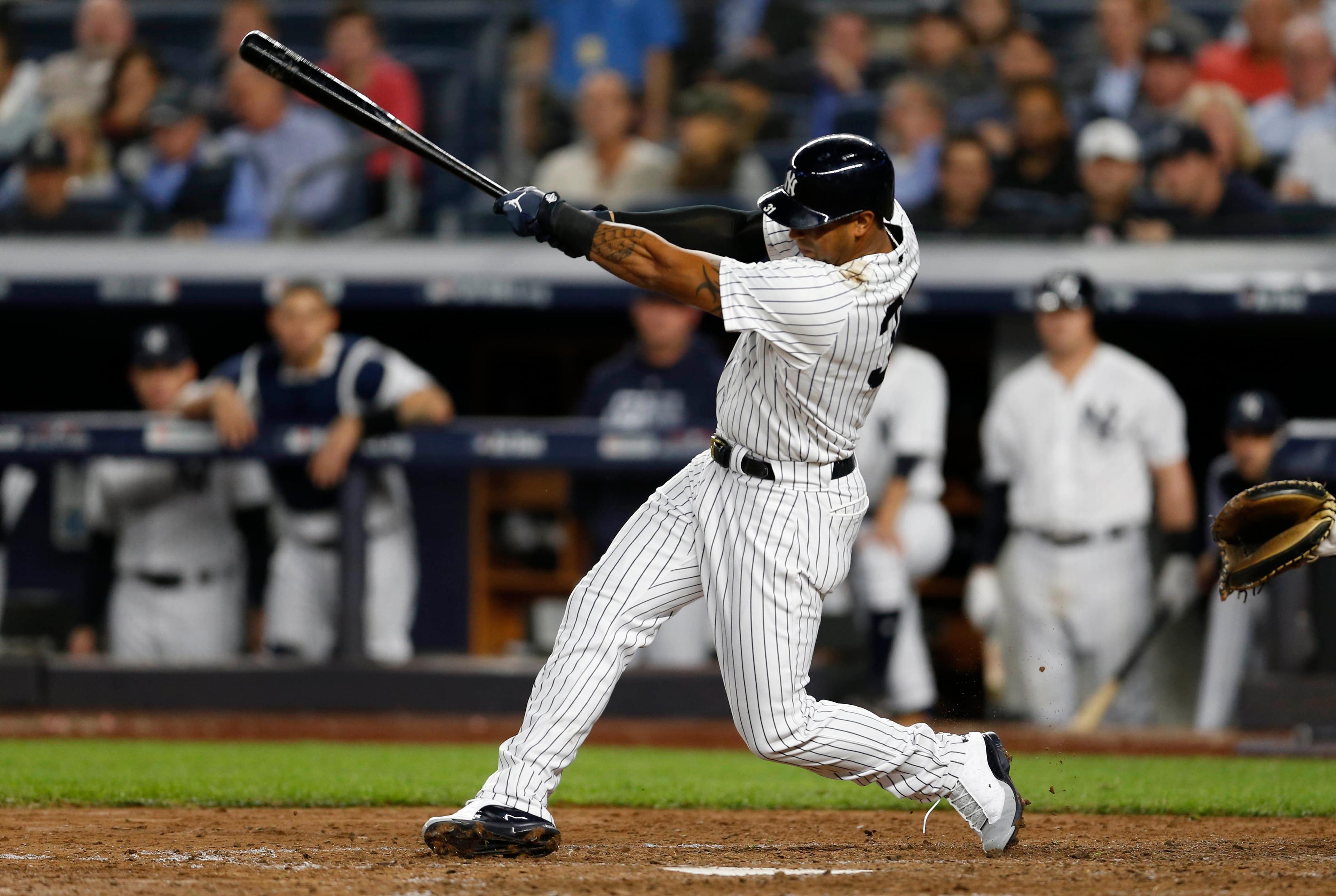 Yankees outfielder Aaron Hicks / Adam Hunger/USA TODAY Sports