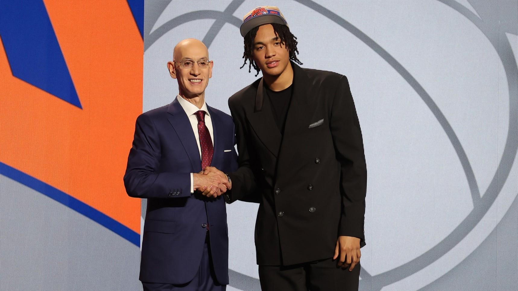 Knicks draft pick Pacome Dadiet talks journey to NBA, how he fits with team