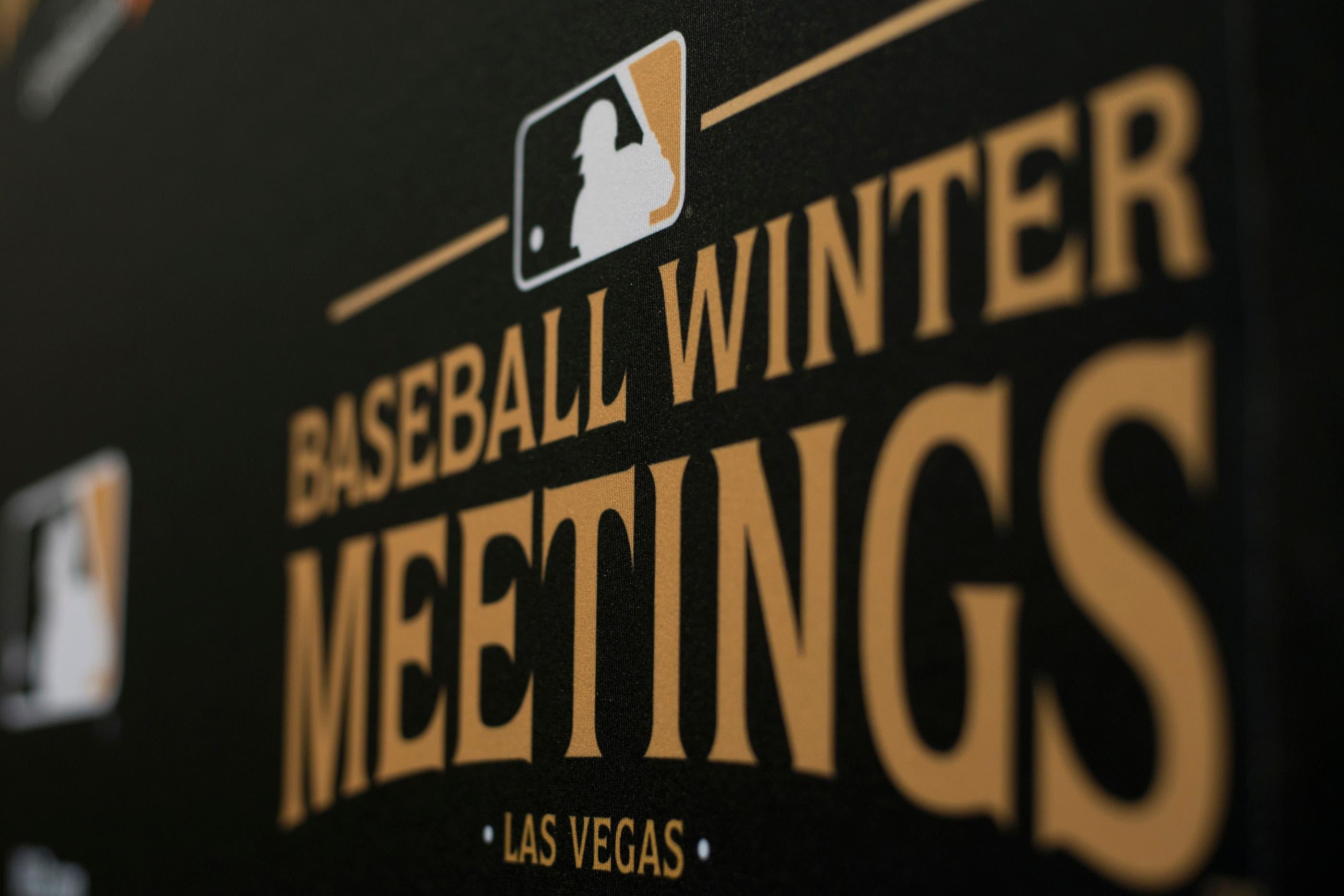 Dec 10, 2018; Las Vegas, NV, USA; Signage as seen during the MLB Winter Meetings at the Mandalay Bay Convention Center in Las Vegas. Mandatory Credit: Daniel Clark-USA TODAY Sports / Daniel Clark