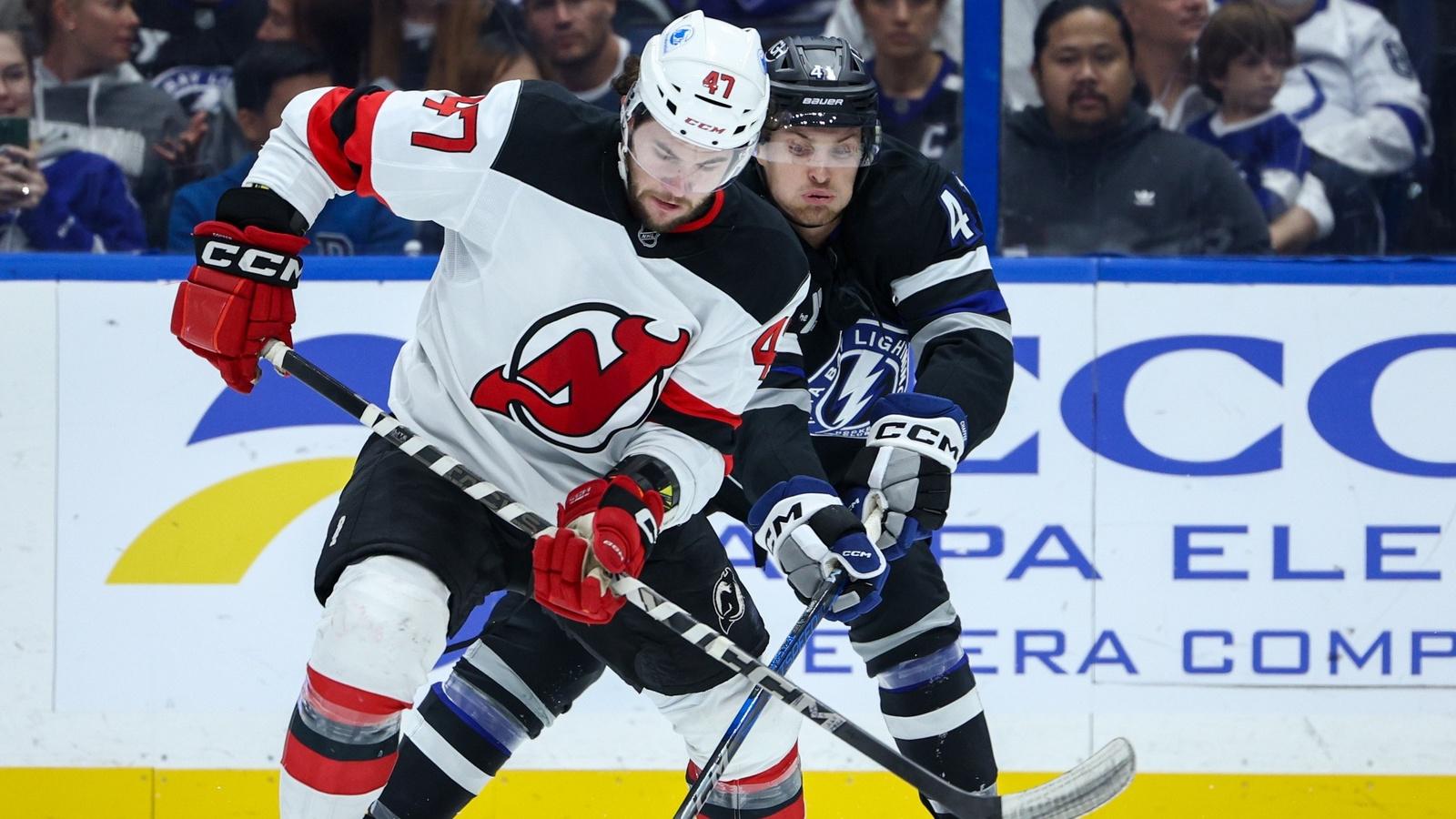 Devils give up three goals in third period in 4-0 shutout loss to Lightning