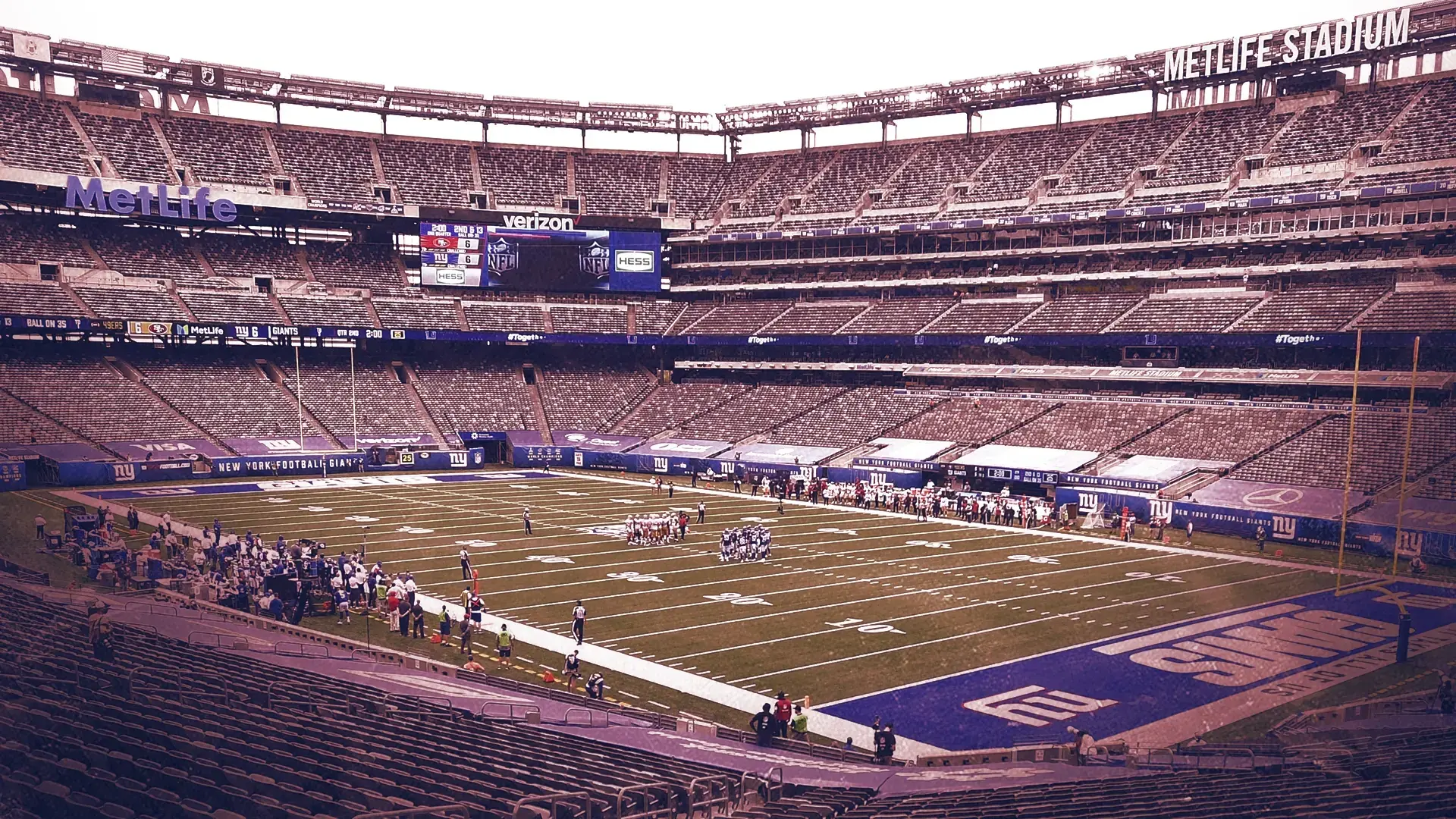 MetLife Stadium, home of the Giants. / Treated Image by SNY