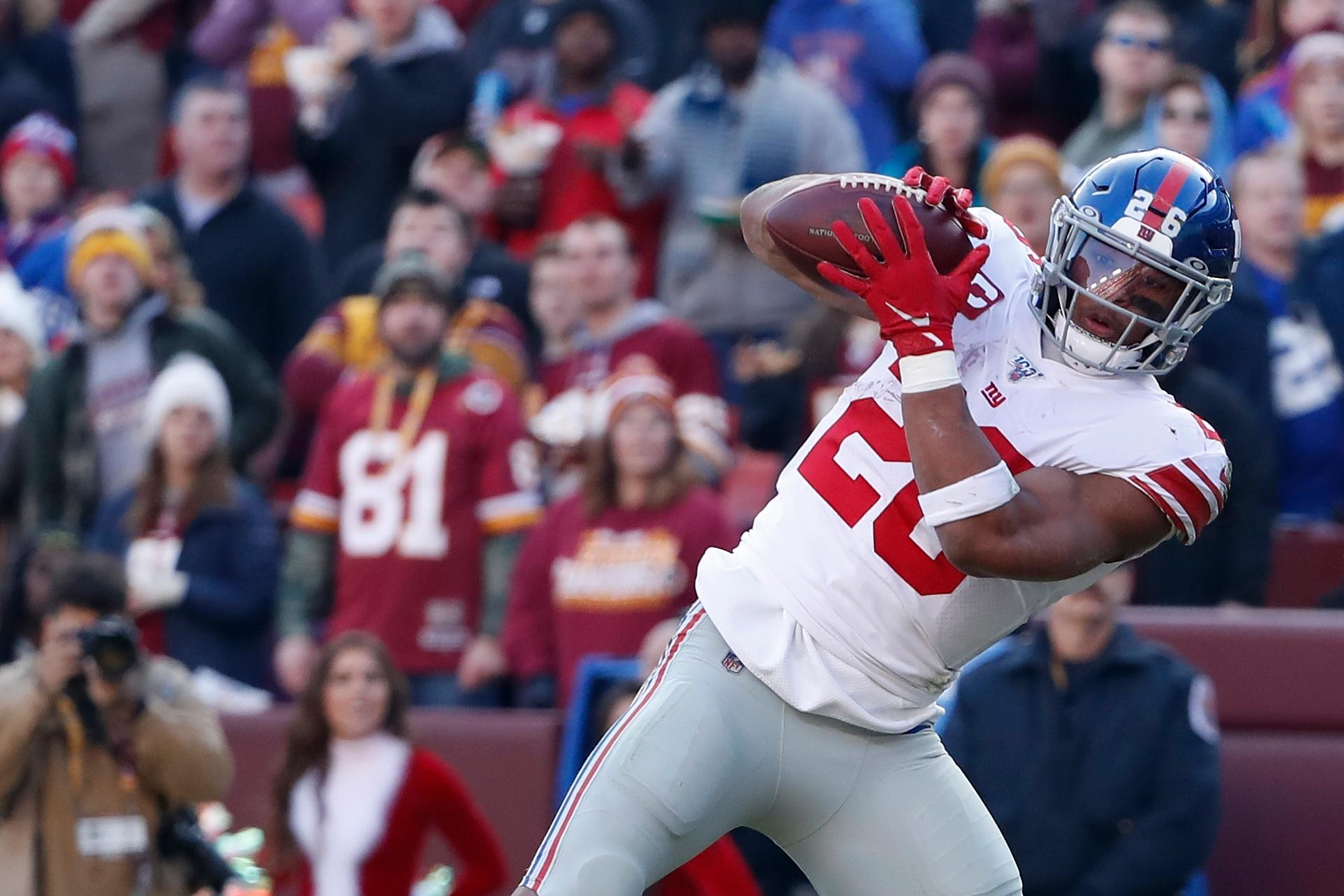 Giants' Saquon Barkley, Jets' Marcus Maye named to PFF's Team of the Week