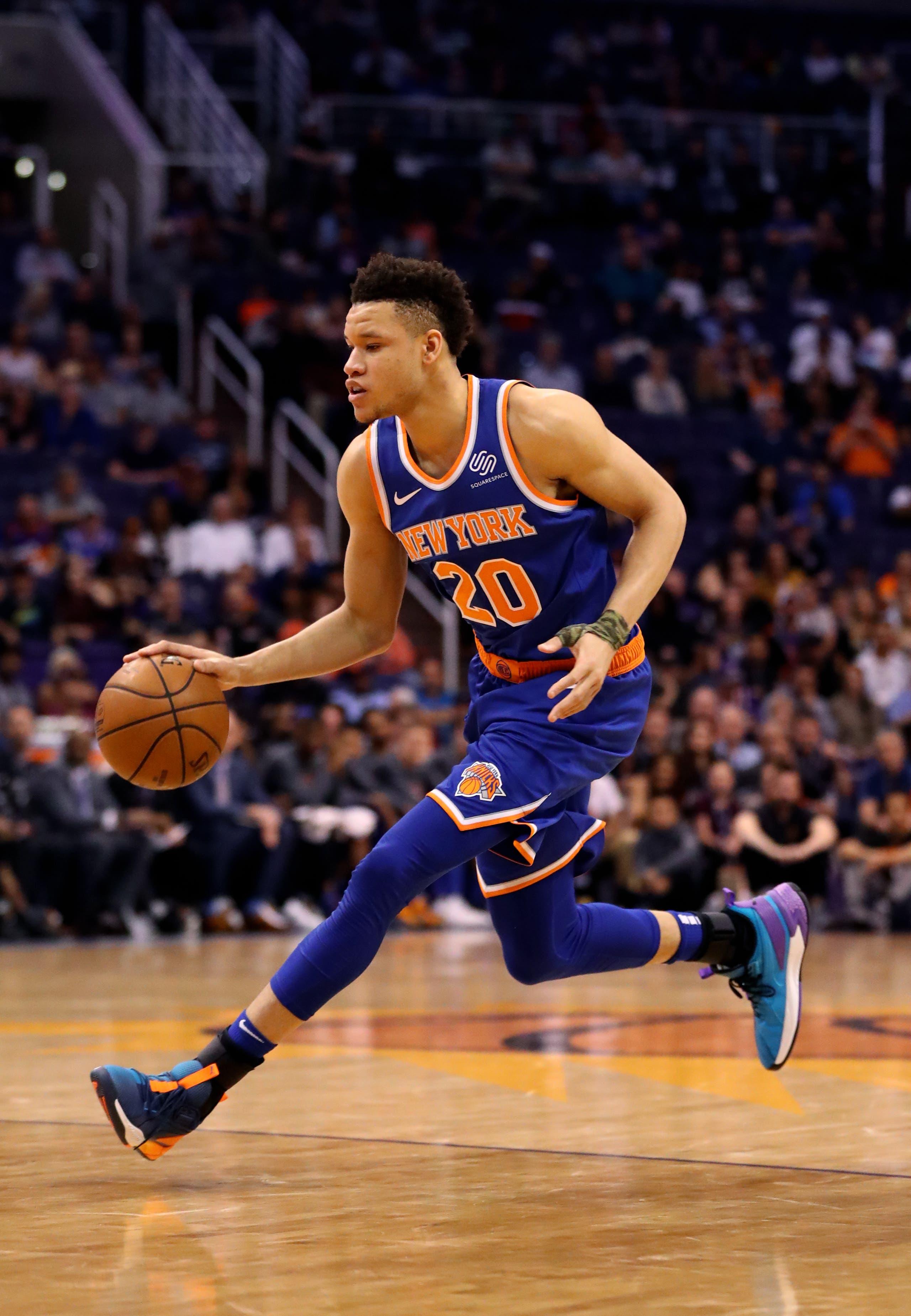 Knicks rookie Kevin Knox / Mark J. Rebilas/USA TODAY Sports