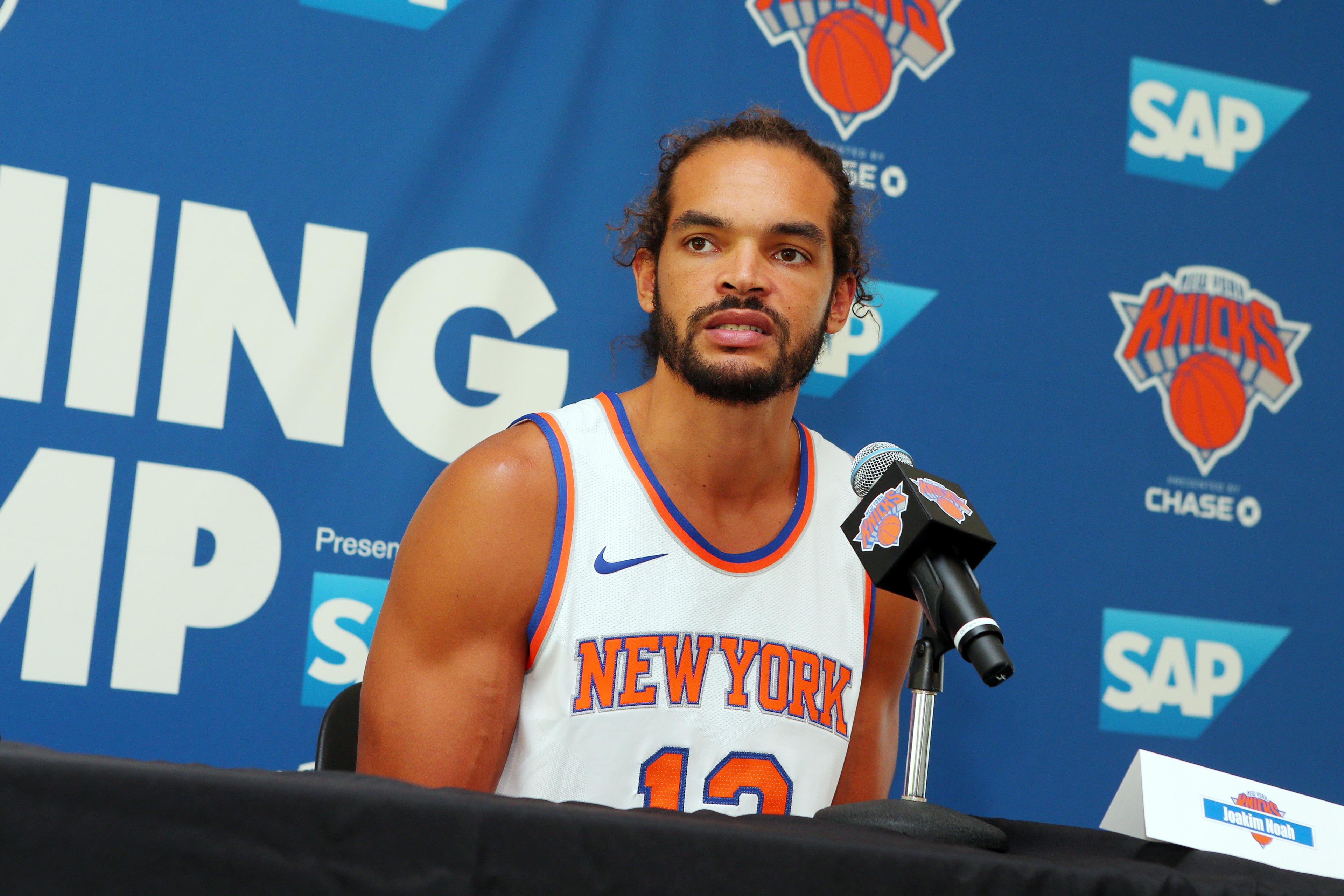 New York Knicks center Joakim Noah / Brad Penner/USA TODAY Sports