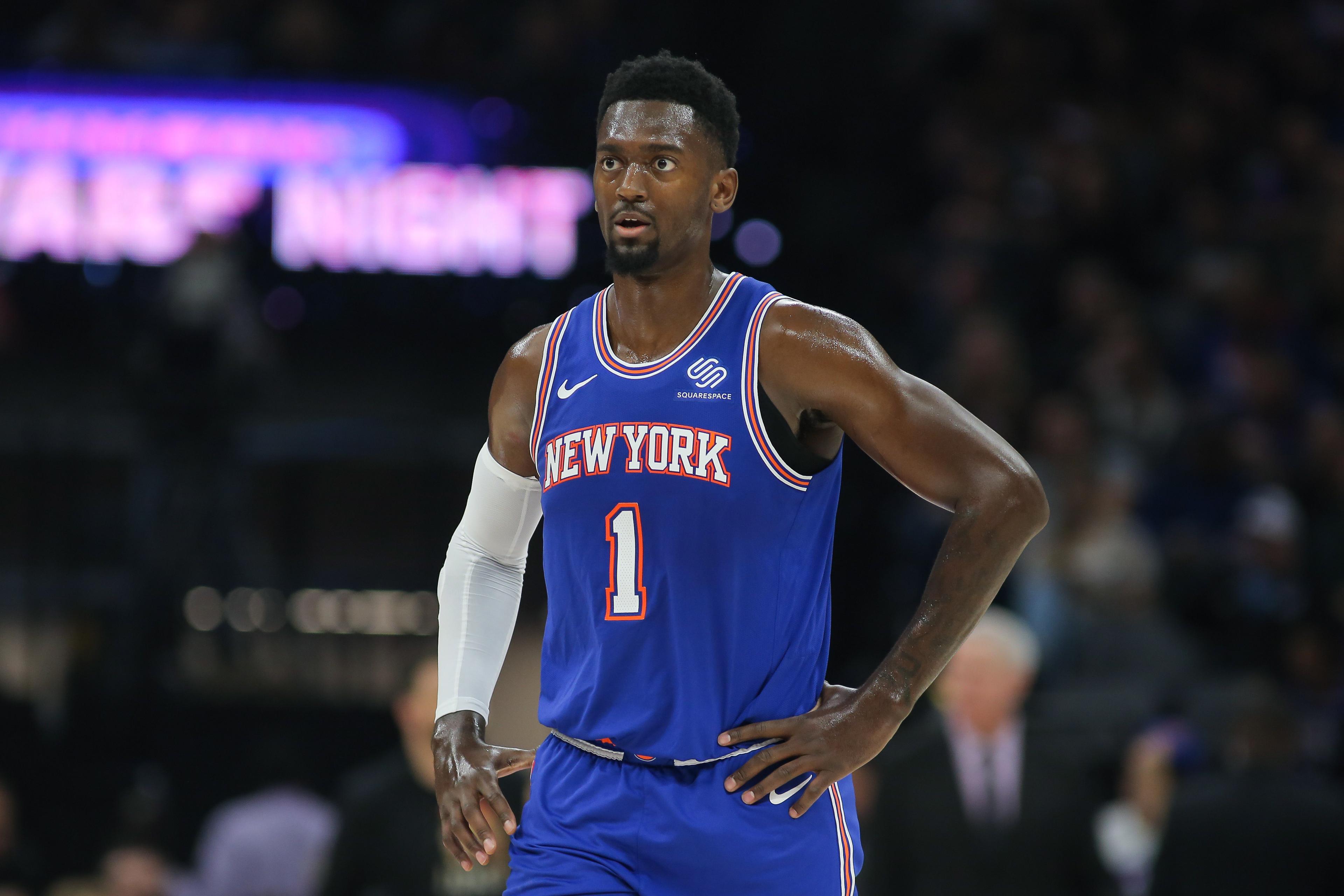 Dec 13, 2019; Sacramento, CA, USA; New York Knicks forward Bobby Portis (1) during the game against the Sacramento Kings at Golden 1 Center. Mandatory Credit: Sergio Estrada-USA TODAY Sports