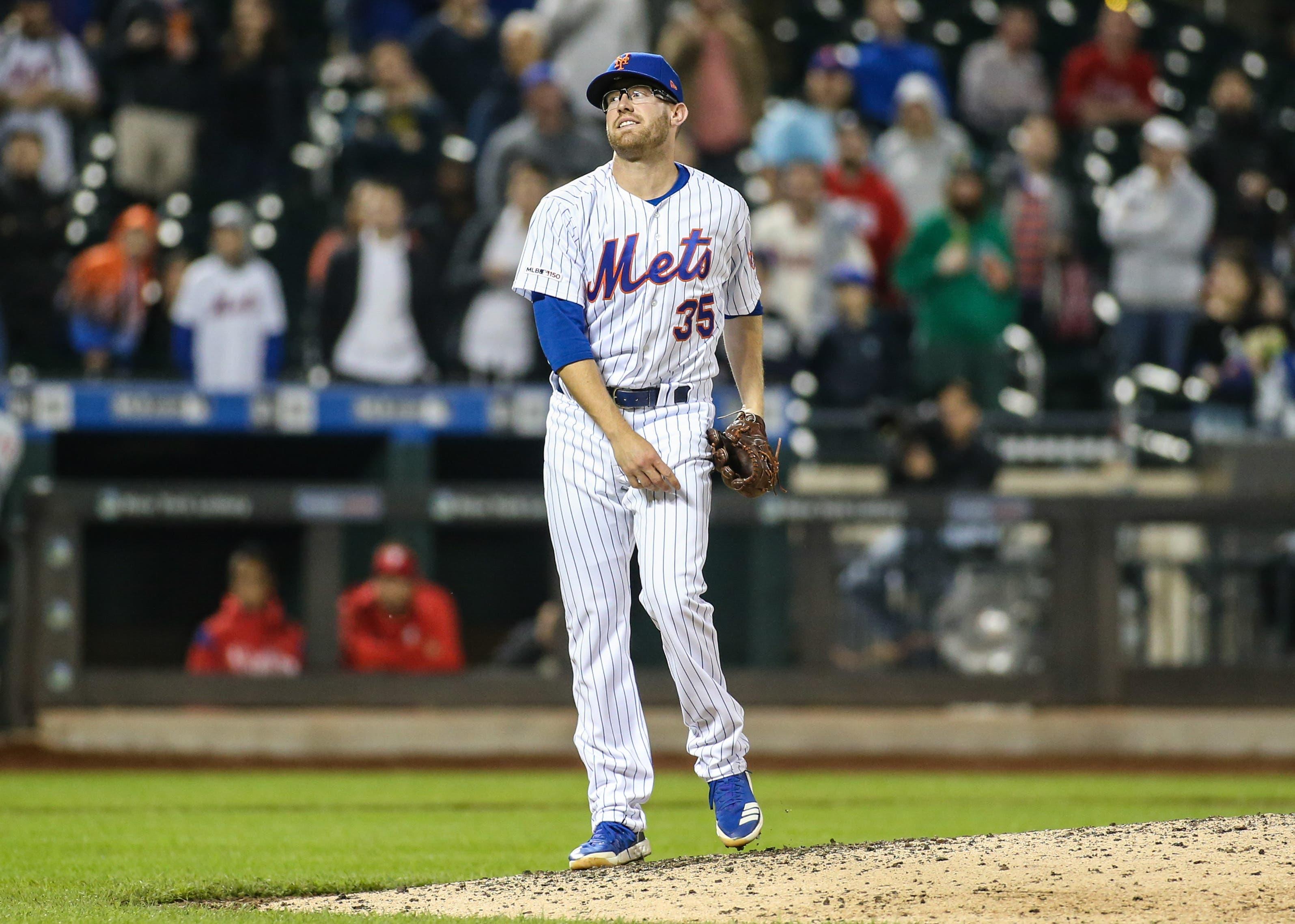 Apr 23, 2019; New York City, NY, USA; New York Mets pitcher Jacob Rhame (35) at Citi Field. Mandatory Credit: Wendell Cruz-USA TODAY Sports / Wendell Cruz