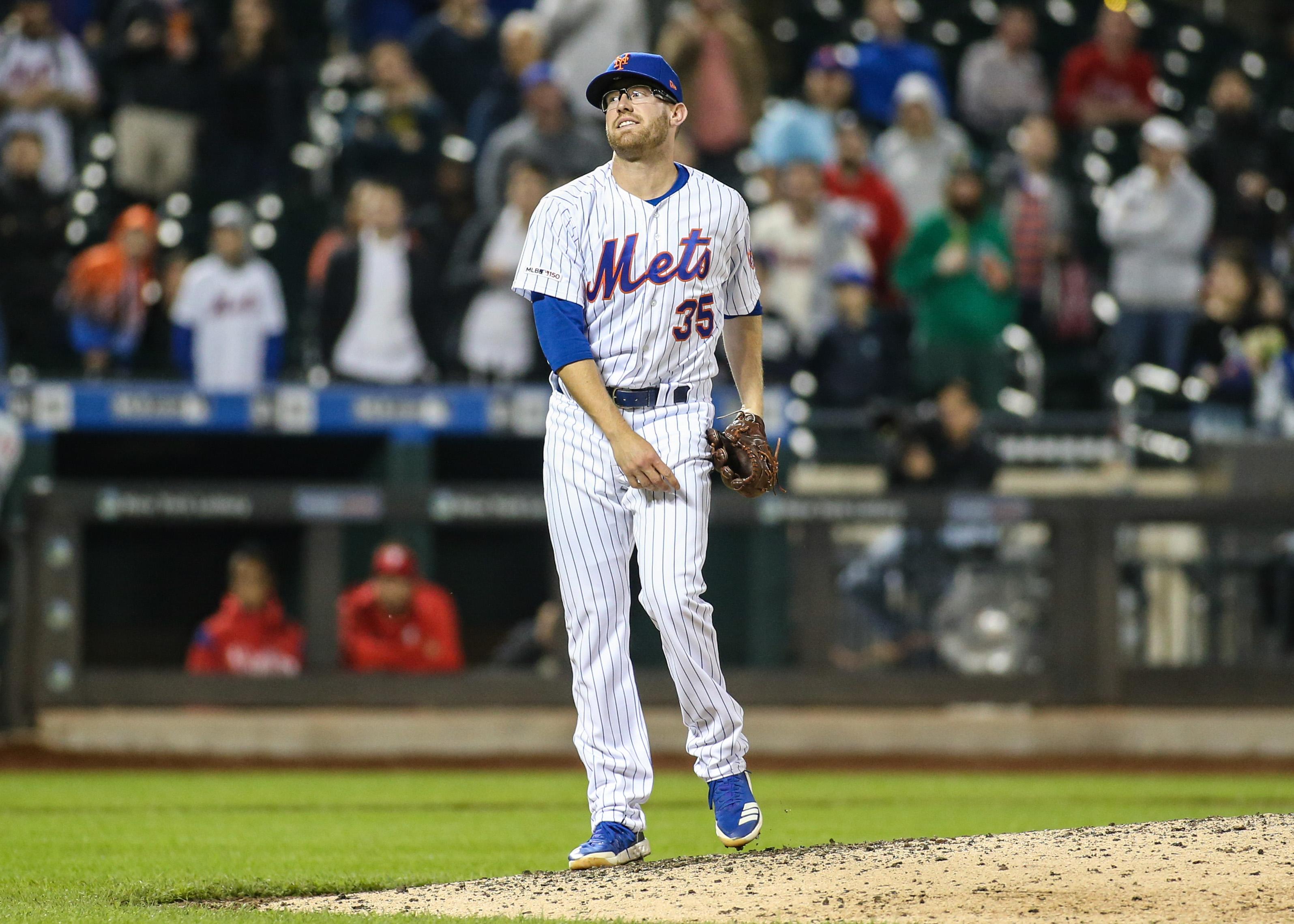 Apr 23, 2019; New York City, NY, USA; New York Mets pitcher Jacob Rhame (35) at Citi Field. Mandatory Credit: Wendell Cruz-USA TODAY Sports