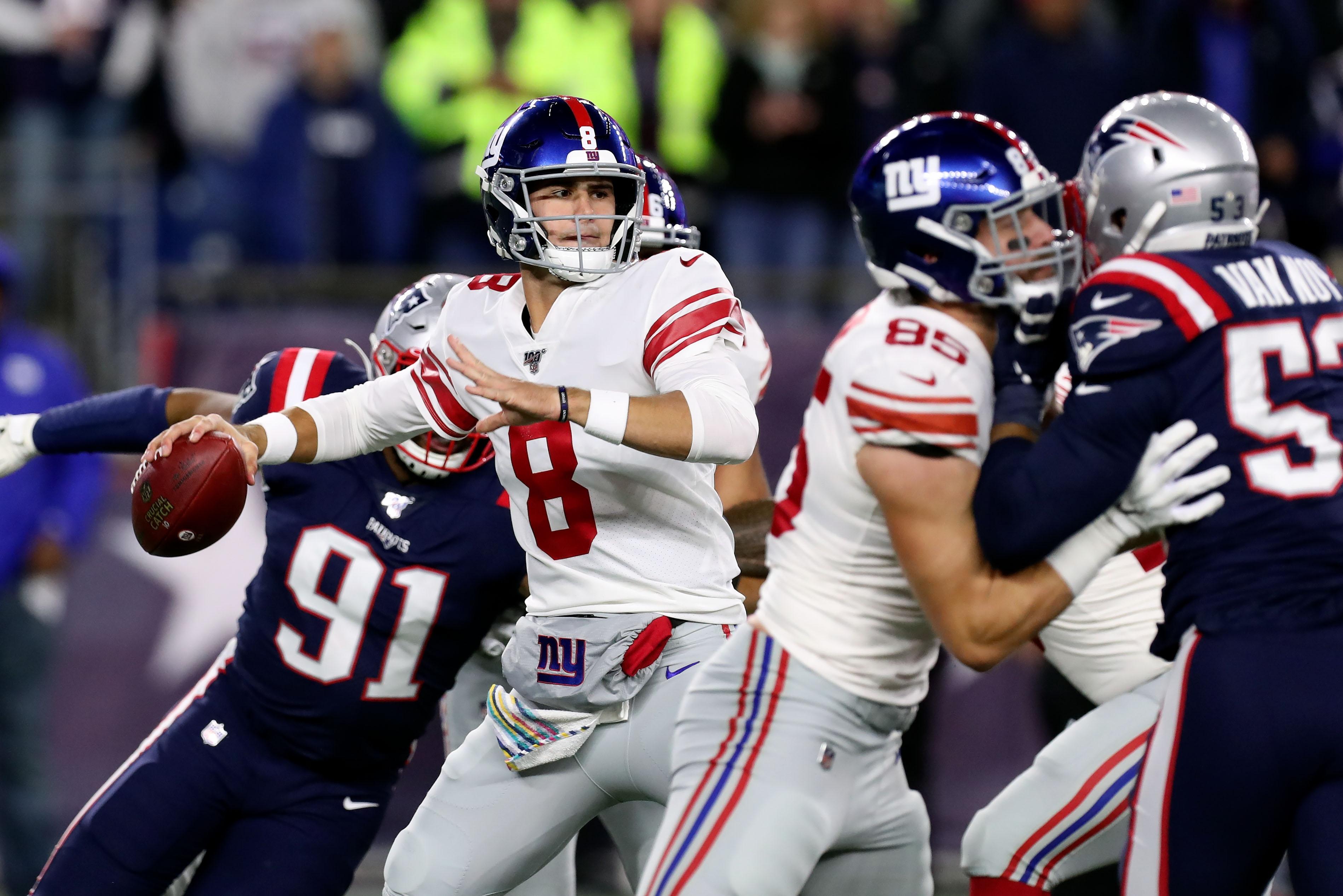 Giants QB Daniel Jones not making excuses following tough game against Patriots on Thursday