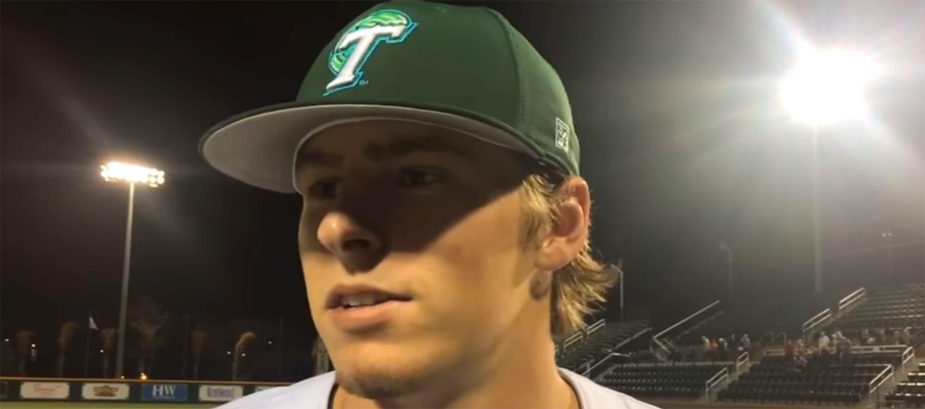 Tulane's Connor Pellerin / NOLA.com/YouTube