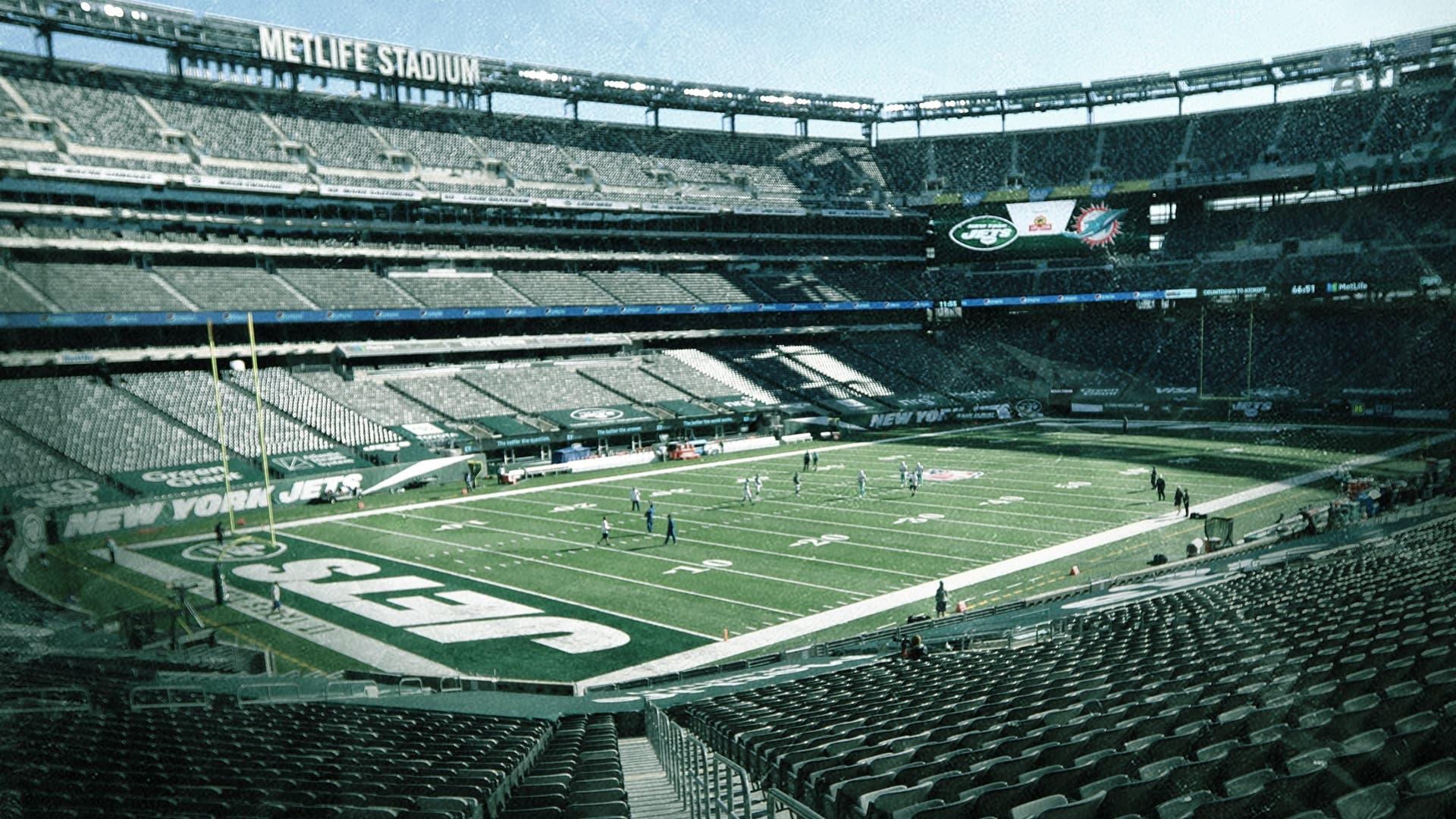 MetLife Stadium, the home of the Jets. / Treated Image by SNY