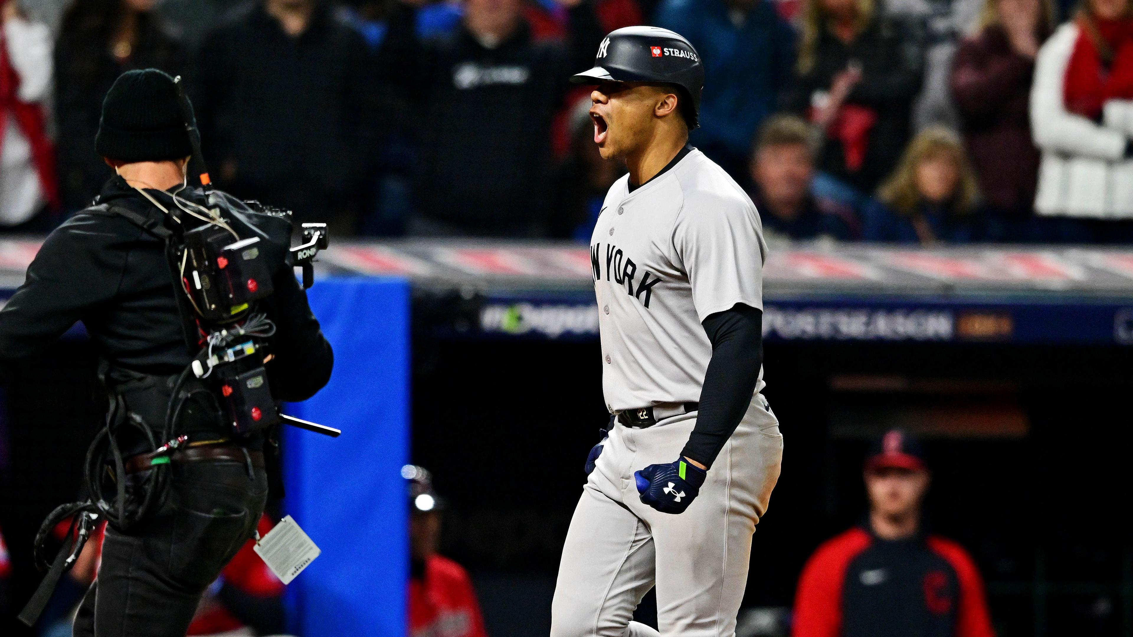 Juan Soto's extra-inning homer sends Yankees to World Series with 5-2 win over Guardians